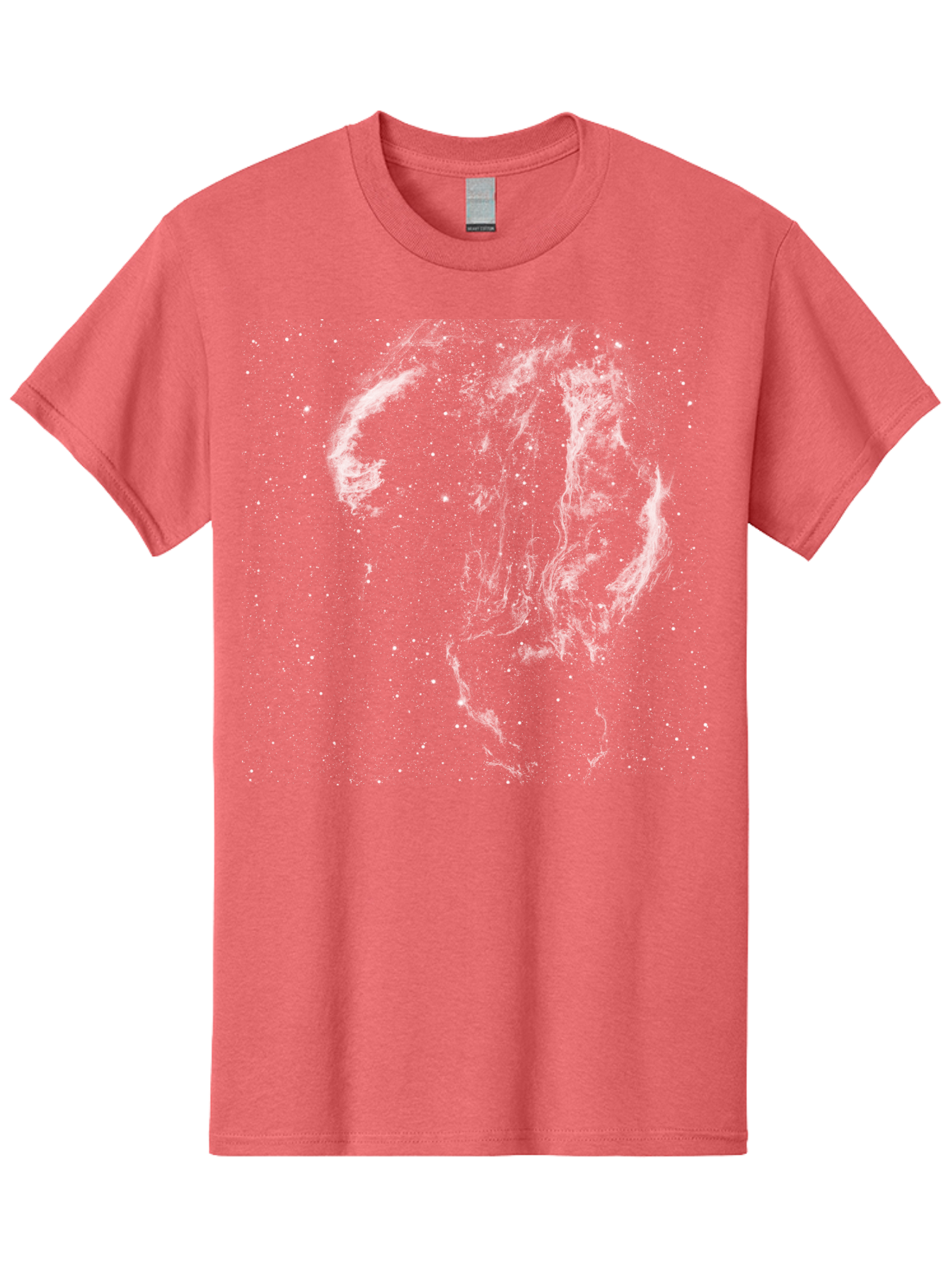 White-Smoke-On-Green Men'S Graphic Tee, 100% Cotton, Comfortable Casual Summer Wear, Machine Washable, Smoke Or Dust Cloud, Abstract Design, White Particles, Dynamic Movement, Textured Effect, Artistic Visualization, Creative Element Aac363