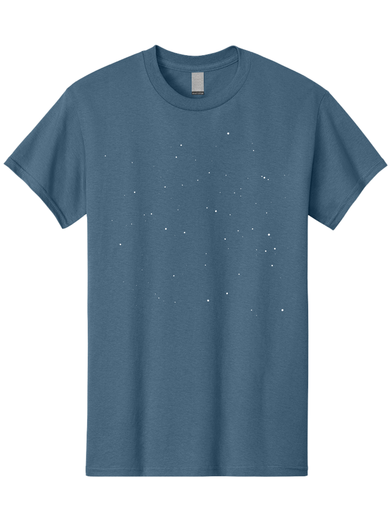 White-Stars Men'S Graphic Tee, 100% Cotton, Comfortable Casual Summer Wear, Machine Washable, Snowflakes Falling, Winter Scene, Festive Atmosphere, White Snow, Delicate Flakes, Snowfall Effect Aac364
