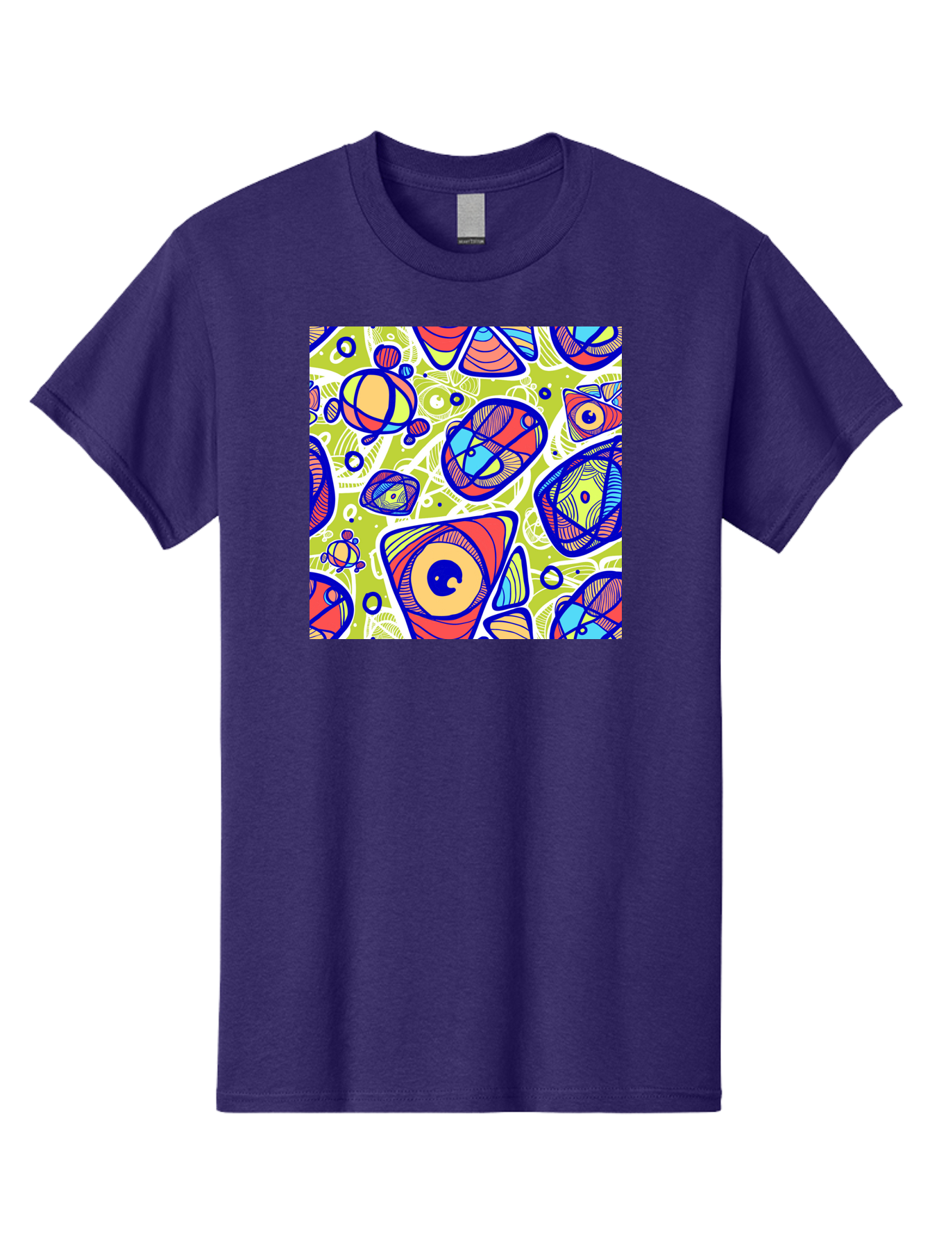 All-Seeing-Eyes Men'S Graphic Tee, 100% Cotton, Comfortable Casual Summer Wear, Machine Washable, Stylized Eyes, Abstract Shapes, Vibrant Colors, Bold Designs, Eye-Catching Patterns, Graphic Art, Tribal Motifs, Fantasy Elements, Aac375