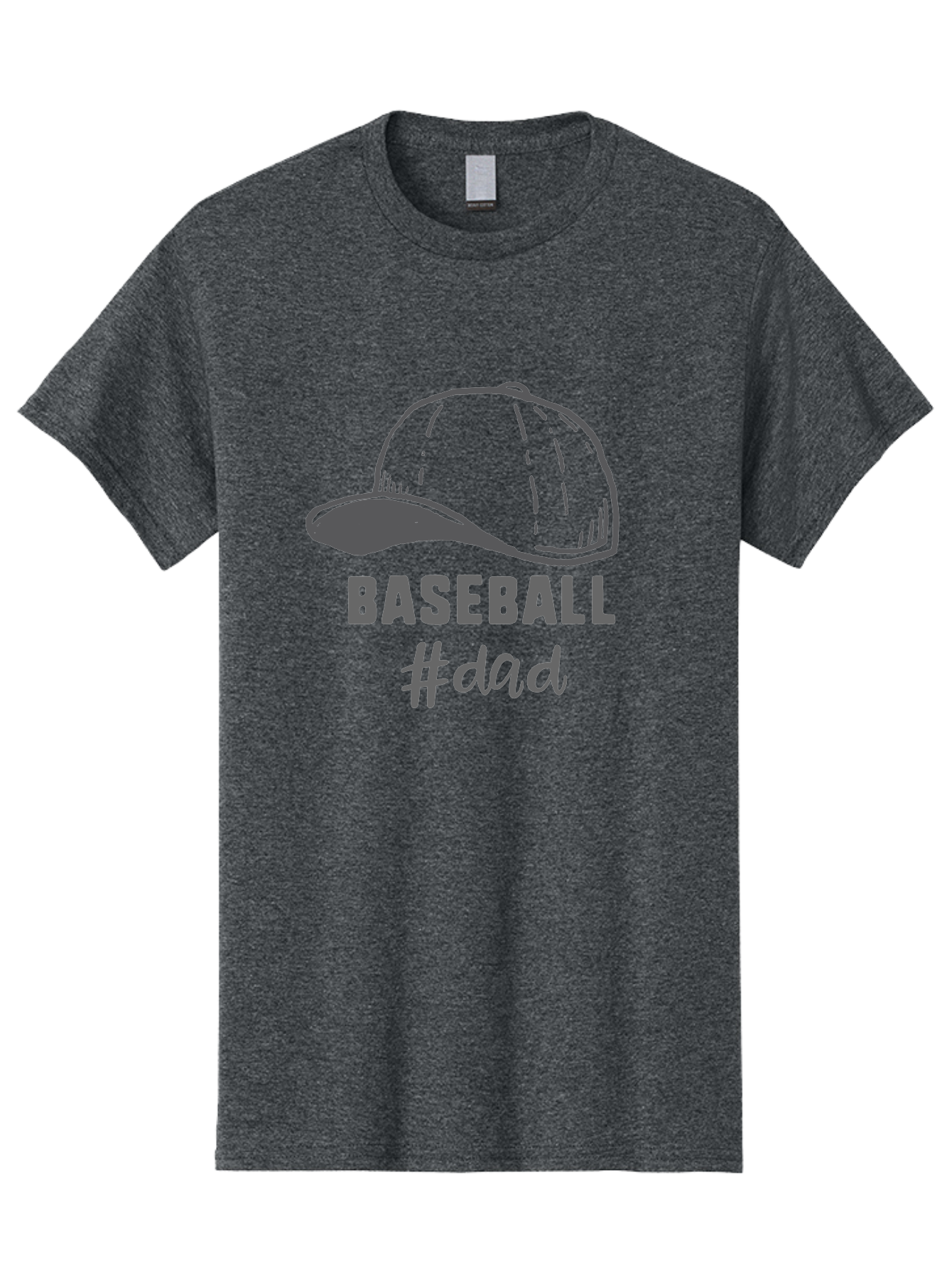 Baseball-Dad Men'S Graphic Tee, 100% Cotton, Comfortable Casual Summer Wear, Machine Washable, Baseball Dad, Baseball Cap, Father'S Day Gift, Dad'S Day Out, Baseball Enthusiast, Sports Dad, Father'S Day Idea, Dad Life, Baseball Love Aac487