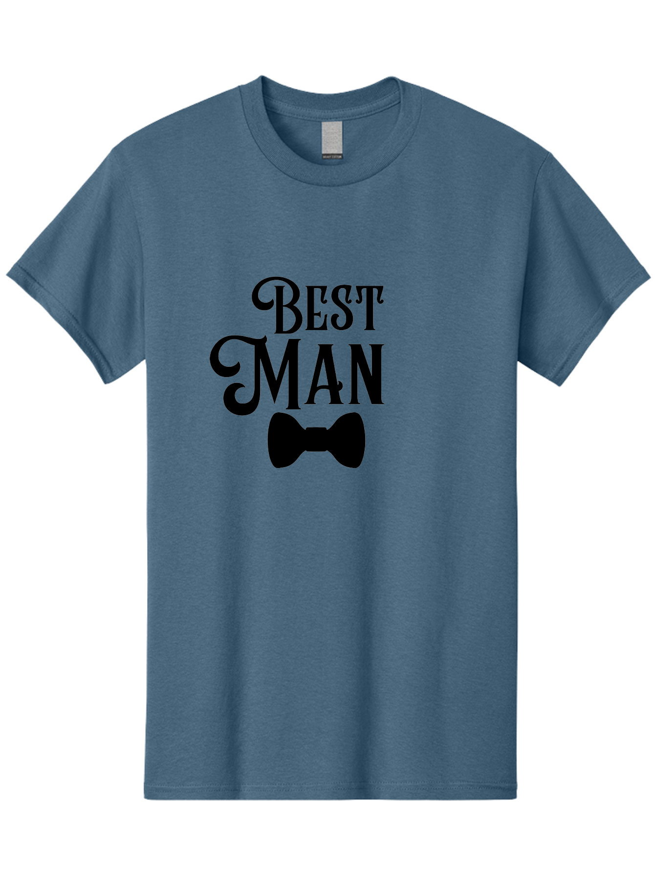 Best-Man Men'S Graphic Tee, 100% Cotton, Comfortable Casual Summer Wear, Machine Washable, Best Man, Bow Tie, Wedding Party, Formal Wear, Stylish Accessories, Men'S Fashion, Groomsman Aac511