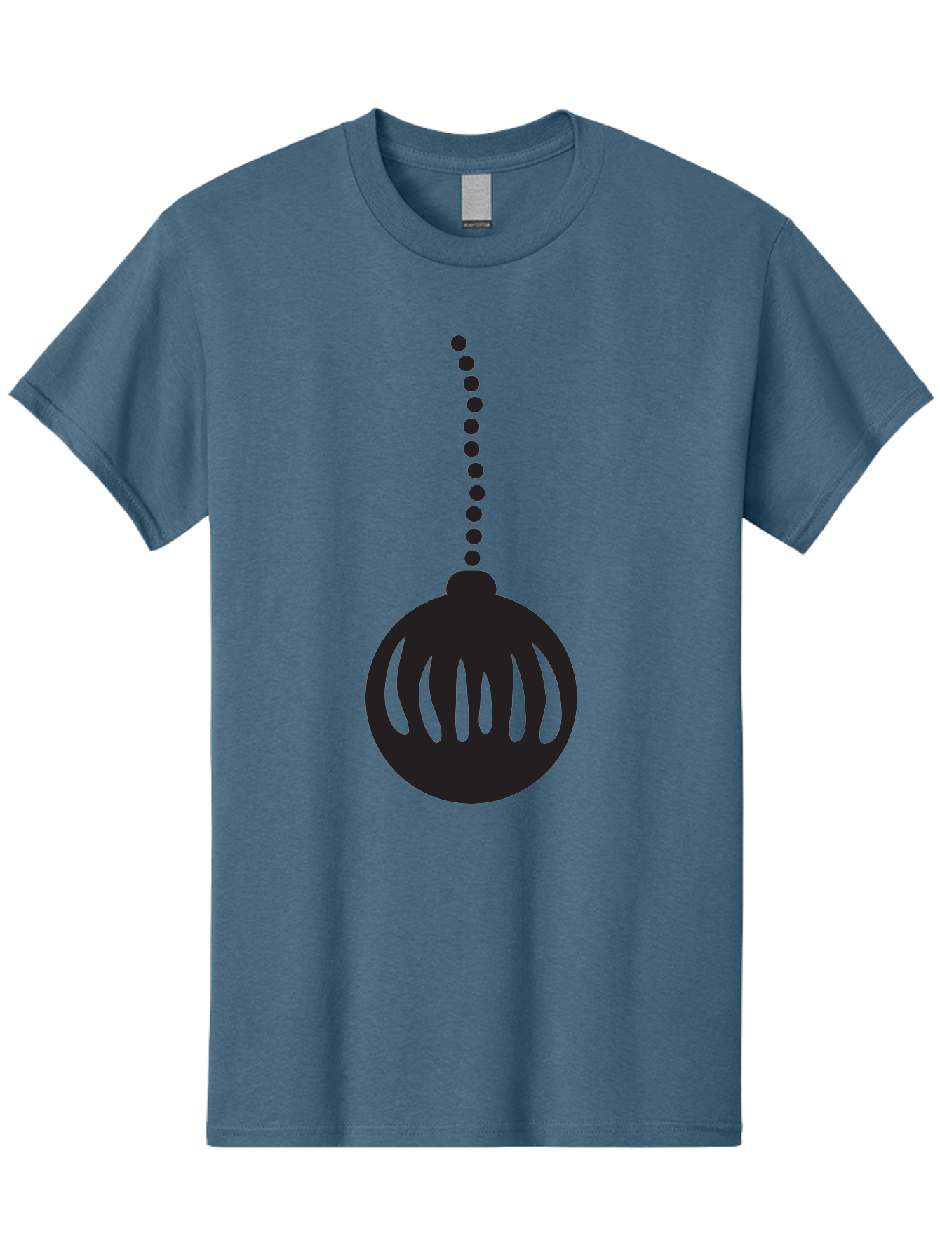 Black-Christmas-Ornament Men'S Graphic Tee, 100% Cotton, Comfortable Casual Summer Wear, Machine Washable, Chandelier, Luxury Lighting, Modern Decor, Stylish Fixture, Elegant Design, Sophisticated Ambiance, High-End Interior Aac518