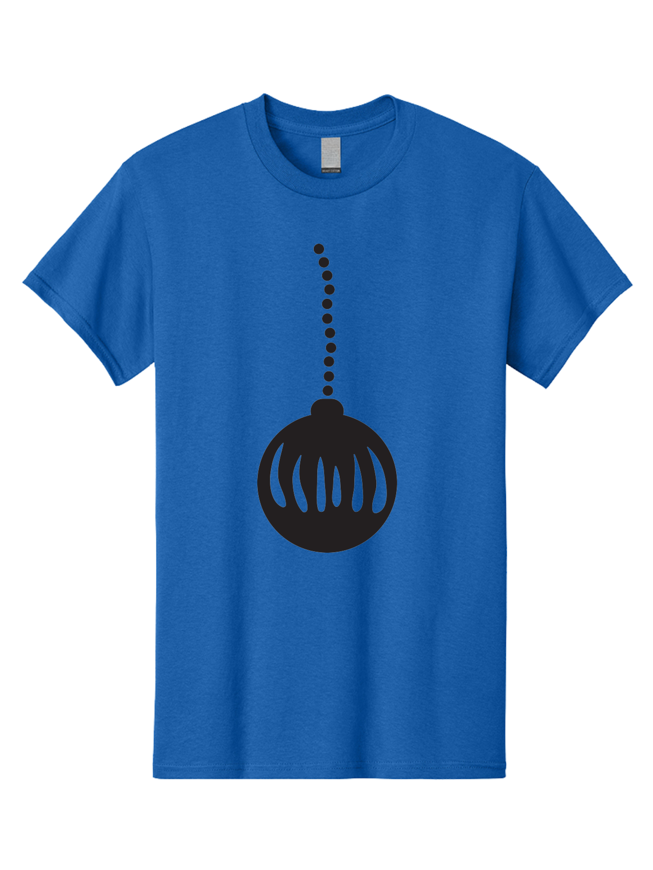 Black-Christmas-Ornament Men'S Graphic Tee, 100% Cotton, Comfortable Casual Summer Wear, Machine Washable, Chandelier, Luxury Lighting, Modern Decor, Stylish Fixture, Elegant Design, Sophisticated Ambiance, High-End Interior Aac518