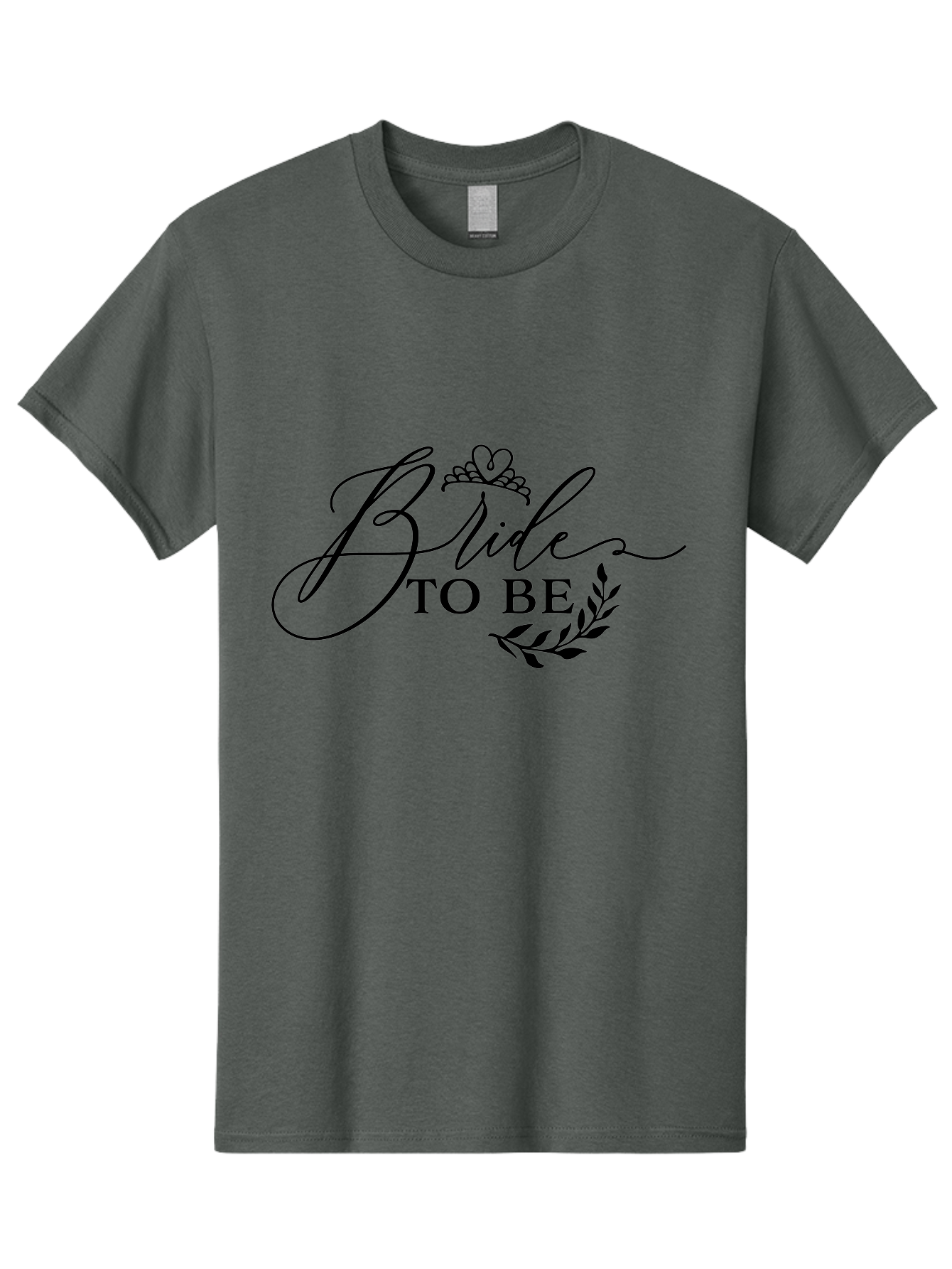 Bride-To-Be Men'S Graphic Tee, 100% Cotton, Comfortable Casual Summer Wear, Machine Washable, Bridal Party, Wedding Decorations, Bachelorette Party, Bridesmaid Gifts, Wedding Accessories, Tiara, Laurel Leaves, Bridal Shower Aac545