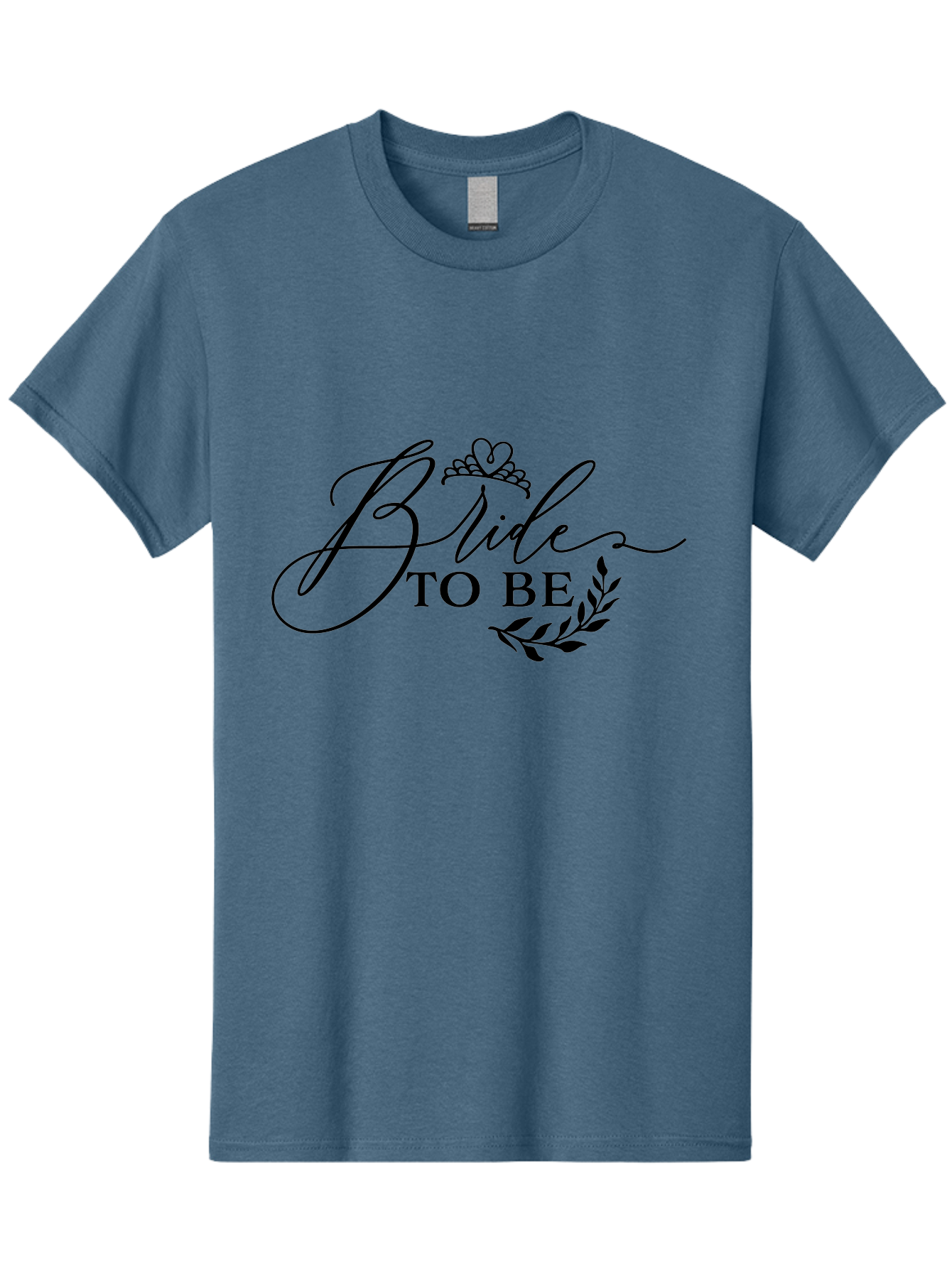Bride-To-Be Men'S Graphic Tee, 100% Cotton, Comfortable Casual Summer Wear, Machine Washable, Bridal Party, Wedding Decorations, Bachelorette Party, Bridesmaid Gifts, Wedding Accessories, Tiara, Laurel Leaves, Bridal Shower Aac545