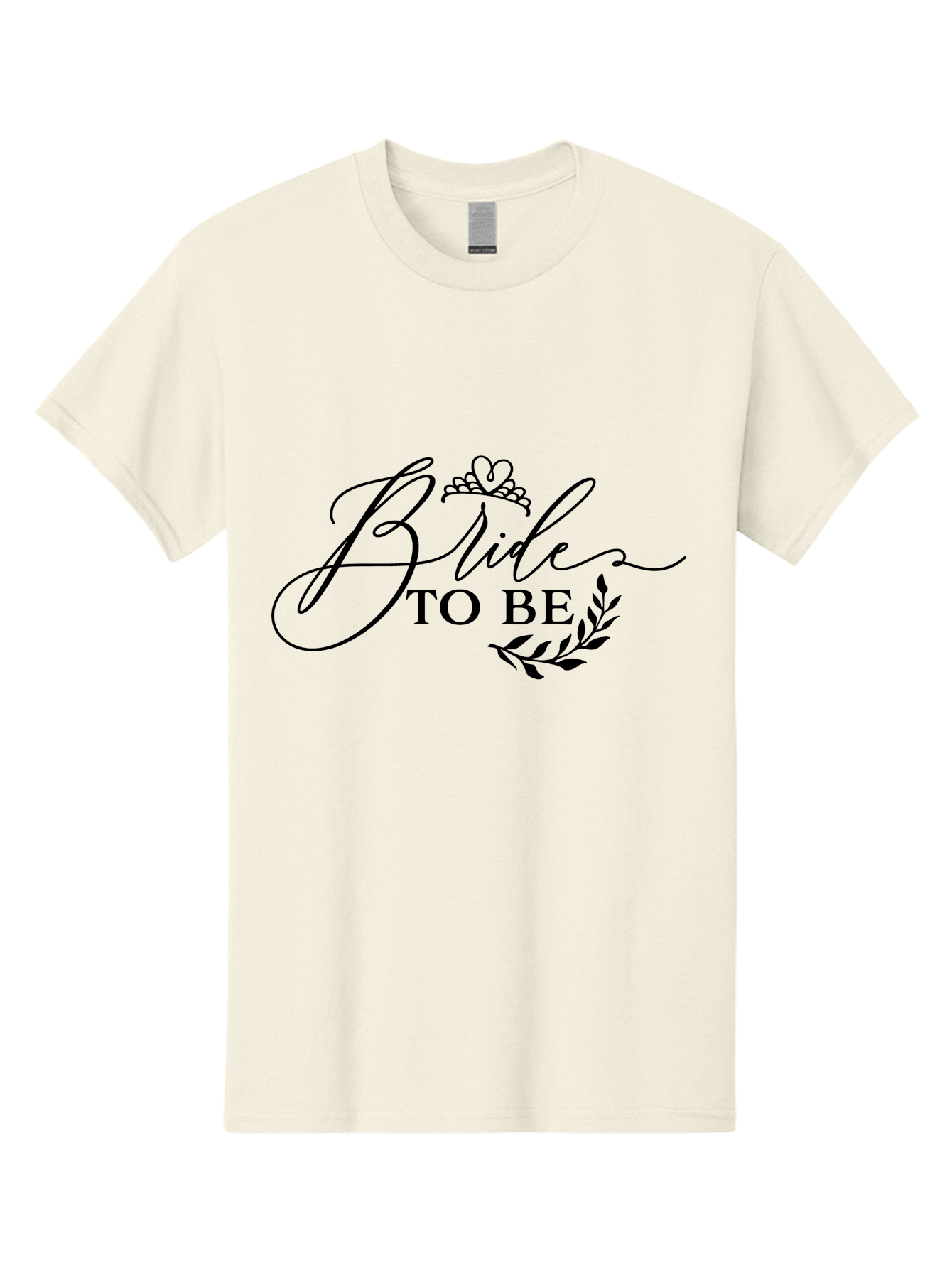 Bride-To-Be Men'S Graphic Tee, 100% Cotton, Comfortable Casual Summer Wear, Machine Washable, Bridal Party, Wedding Decorations, Bachelorette Party, Bridesmaid Gifts, Wedding Accessories, Tiara, Laurel Leaves, Bridal Shower Aac545
