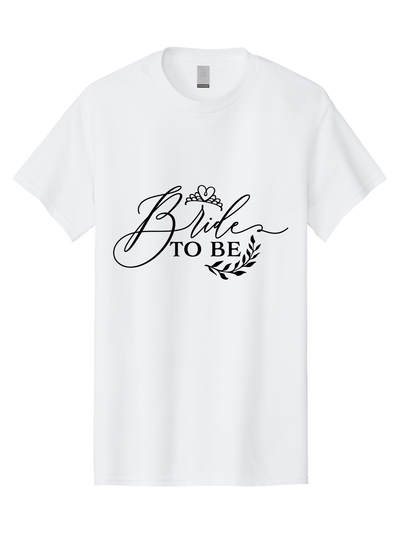 Bride-To-Be Men'S Graphic Tee, 100% Cotton, Comfortable Casual Summer Wear, Machine Washable, Bridal Party, Wedding Decorations, Bachelorette Party, Bridesmaid Gifts, Wedding Accessories, Tiara, Laurel Leaves, Bridal Shower Aac545