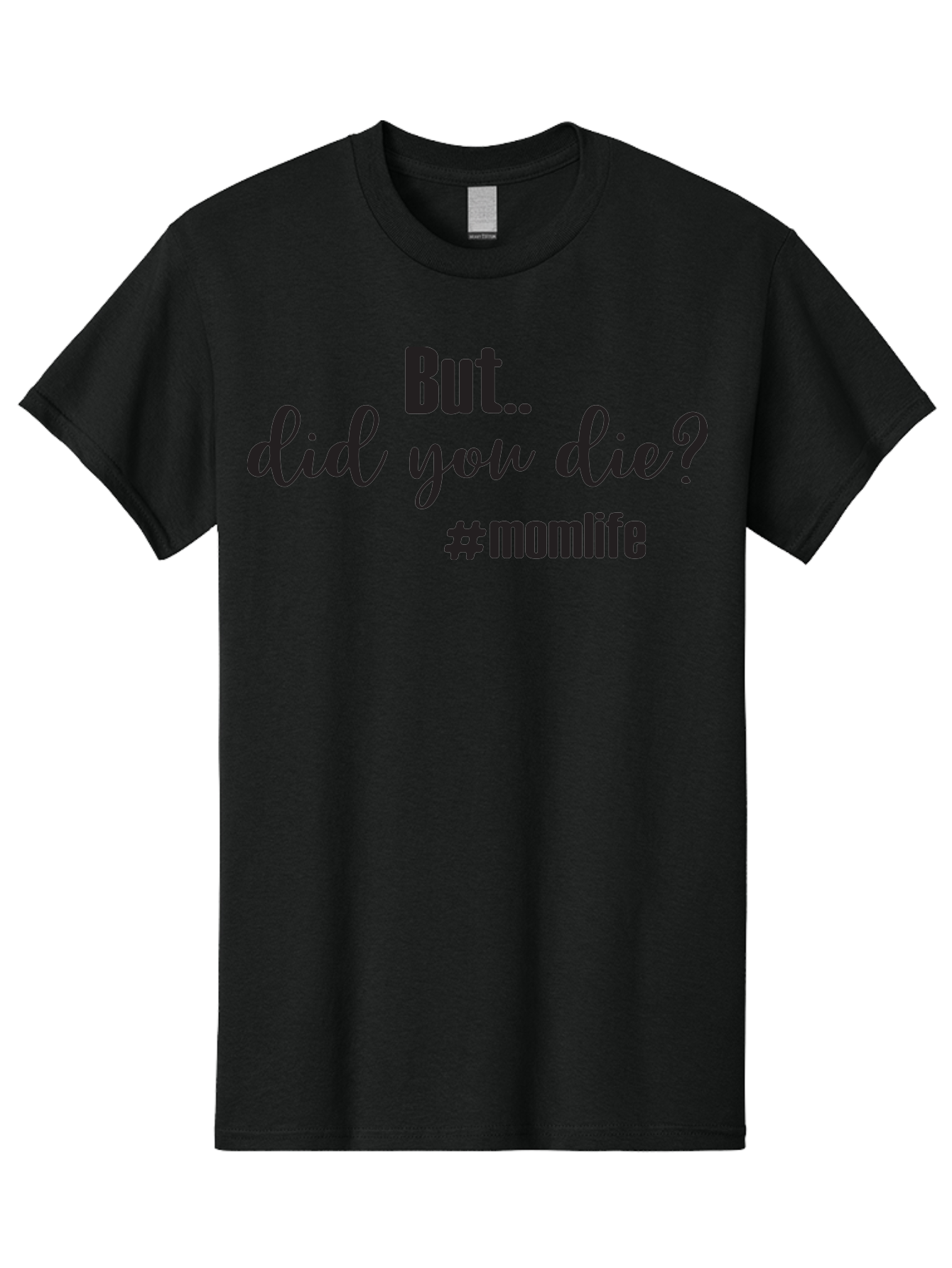 But-Did-You-Die-Momlife Men'S Graphic Tee, 100% Cotton, Comfortable Casual Summer Wear, Machine Washable, Mom Life, Motherhood Struggles, Parenting Humor, Sarcastic Quotes, Funny Sayings, Mom Jokes, Relatable Mom Quotes, Parenting Struggles Aac551