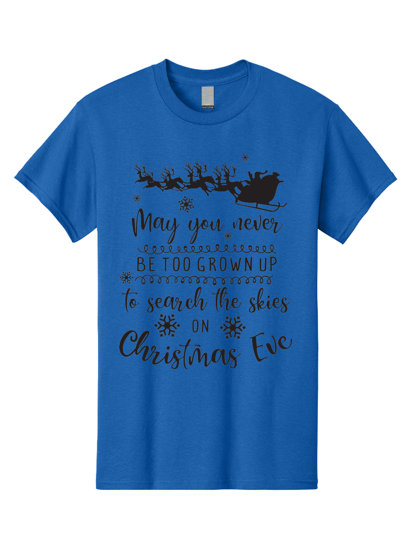 Christmas-Eve Men'S Graphic Tee, 100% Cotton, Comfortable Casual Summer Wear, Machine Washable, Christmas Eve Wish, Santa Claus, Sleigh Ride, Reindeer, Festive Quote, Holiday Magic, Winter Wonderland, Christmas Magic, Santa'S Sleigh Aac581