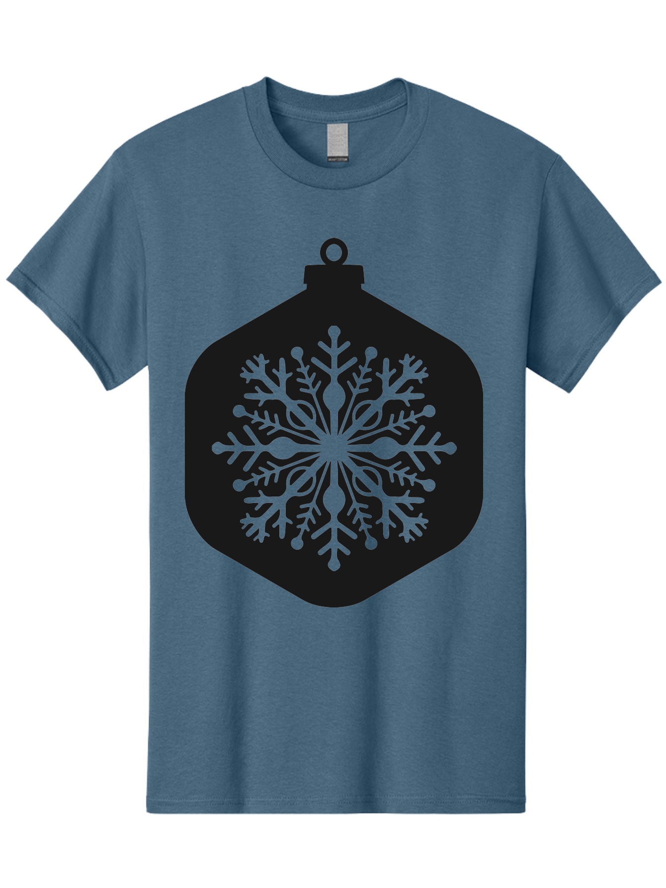 Christmas-Ornament-Snowflake Men'S Graphic Tee, 100% Cotton, Comfortable Casual Summer Wear, Machine Washable, Christmas Ornament, Snowflake Design, Festive Decor, Holiday Symbol, Winter Wonderland, Seasonal Charm, Elegant Pattern, Aac583
