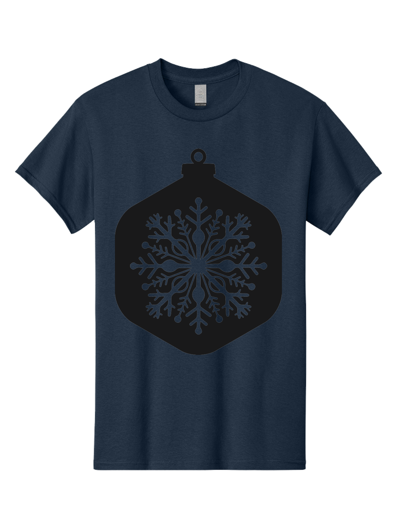 Christmas-Ornament-Snowflake Men'S Graphic Tee, 100% Cotton, Comfortable Casual Summer Wear, Machine Washable, Christmas Ornament, Snowflake Design, Festive Decor, Holiday Symbol, Winter Wonderland, Seasonal Charm, Elegant Pattern, Aac583