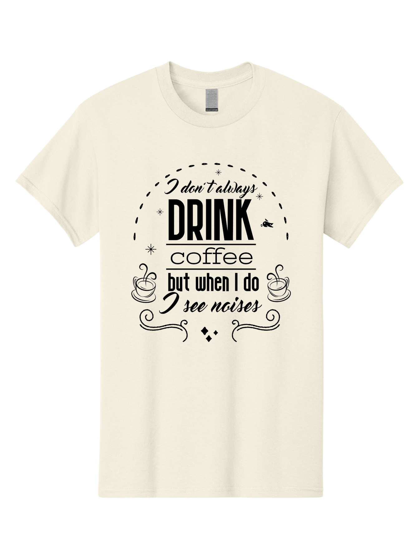 Coffee-Quote Men'S Graphic Tee, 100% Cotton, Comfortable Casual Summer Wear, Machine Washable, Funny Coffee Quote, Coffee Humor, Drink Coffee, Coffee Lover, Coffee Addict, Coffee Quotes, Humorous Sayings, Witty Phrases Aac604