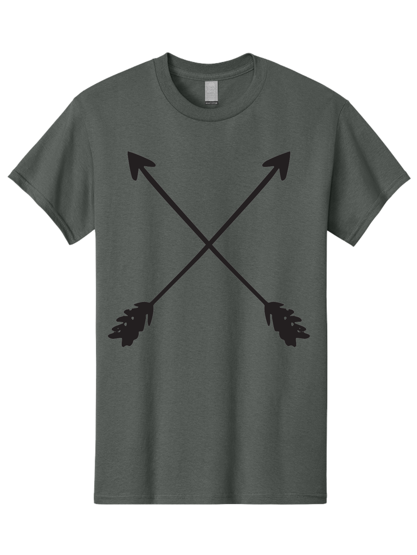Crossed-Arrows Men'S Graphic Tee, 100% Cotton, Comfortable Casual Summer Wear, Machine Washable, Crossed Arrows, Arrow Symbol, Bold Graphics, Graphic Design Elements, Minimalist Art, Symbol Design, Vector Graphics Aac617