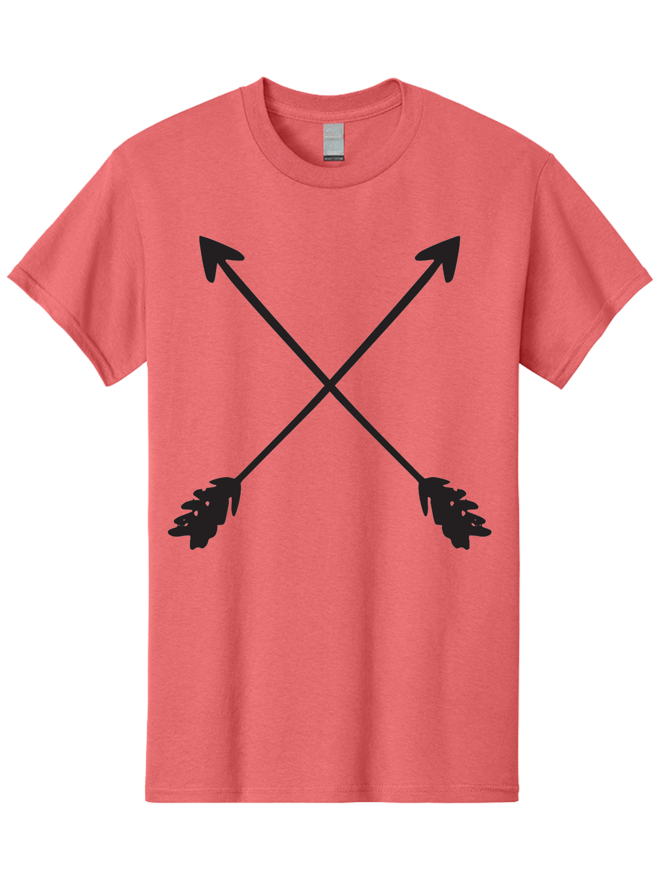 Crossed-Arrows Men'S Graphic Tee, 100% Cotton, Comfortable Casual Summer Wear, Machine Washable, Crossed Arrows, Arrow Symbol, Bold Graphics, Graphic Design Elements, Minimalist Art, Symbol Design, Vector Graphics Aac617