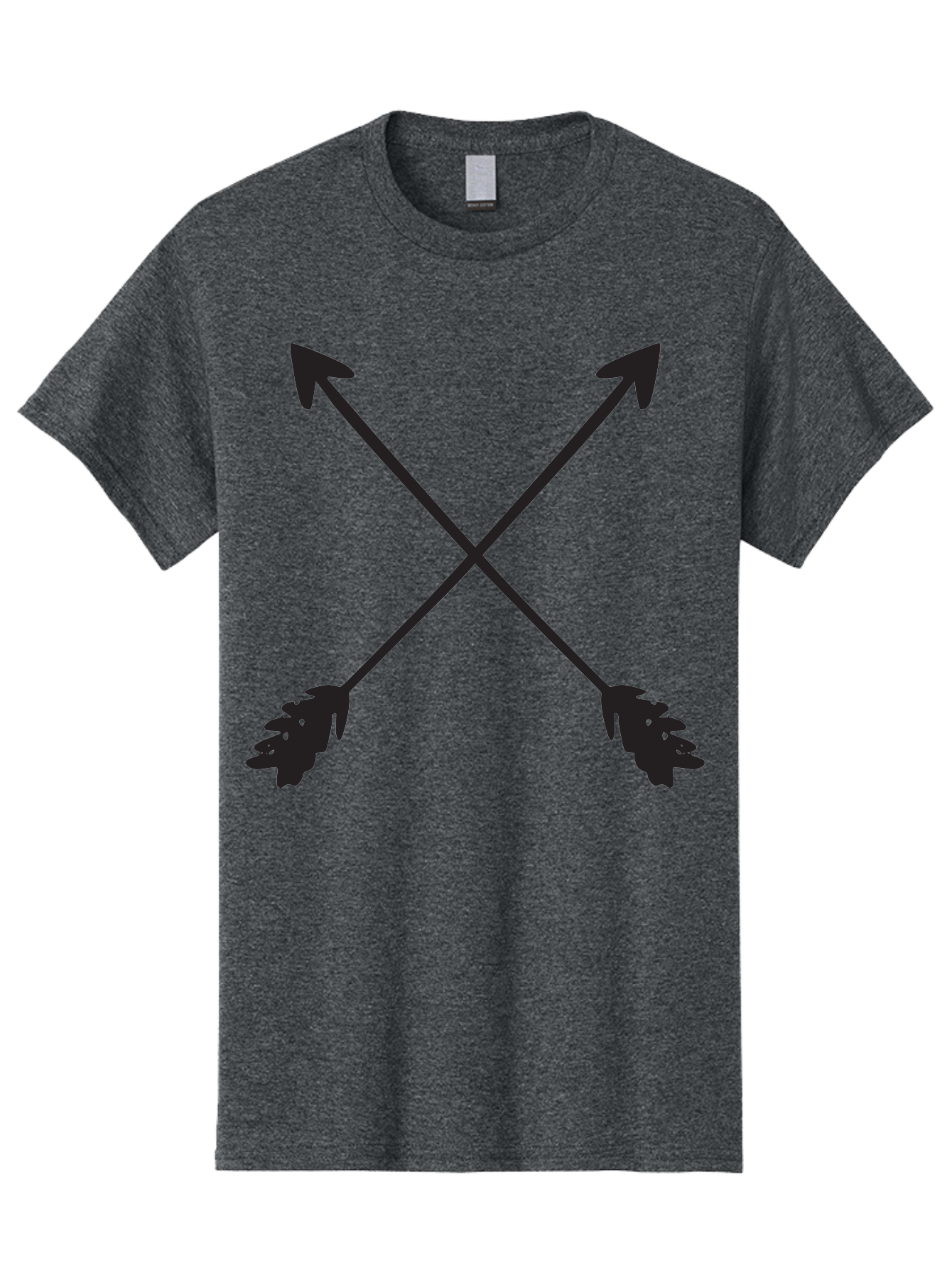 Crossed-Arrows Men'S Graphic Tee, 100% Cotton, Comfortable Casual Summer Wear, Machine Washable, Crossed Arrows, Arrow Symbol, Bold Graphics, Graphic Design Elements, Minimalist Art, Symbol Design, Vector Graphics Aac617