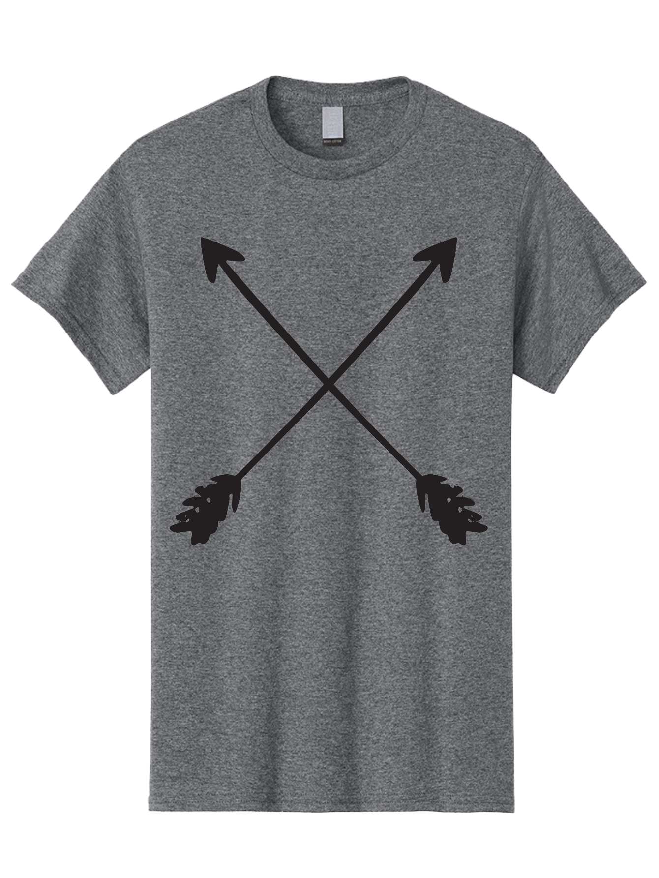 Crossed-Arrows Men'S Graphic Tee, 100% Cotton, Comfortable Casual Summer Wear, Machine Washable, Crossed Arrows, Arrow Symbol, Bold Graphics, Graphic Design Elements, Minimalist Art, Symbol Design, Vector Graphics Aac617
