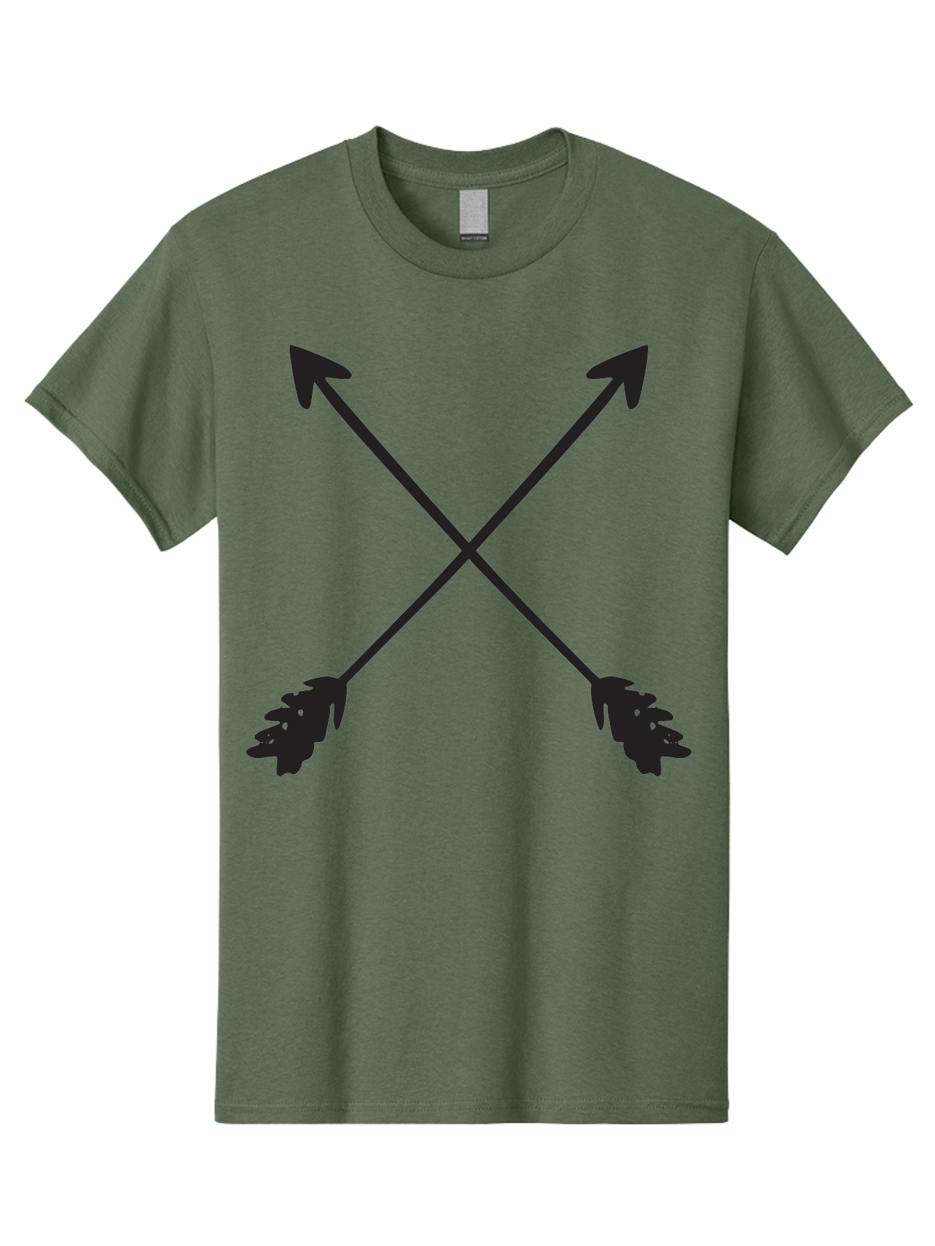 Crossed-Arrows Men'S Graphic Tee, 100% Cotton, Comfortable Casual Summer Wear, Machine Washable, Crossed Arrows, Arrow Symbol, Bold Graphics, Graphic Design Elements, Minimalist Art, Symbol Design, Vector Graphics Aac617