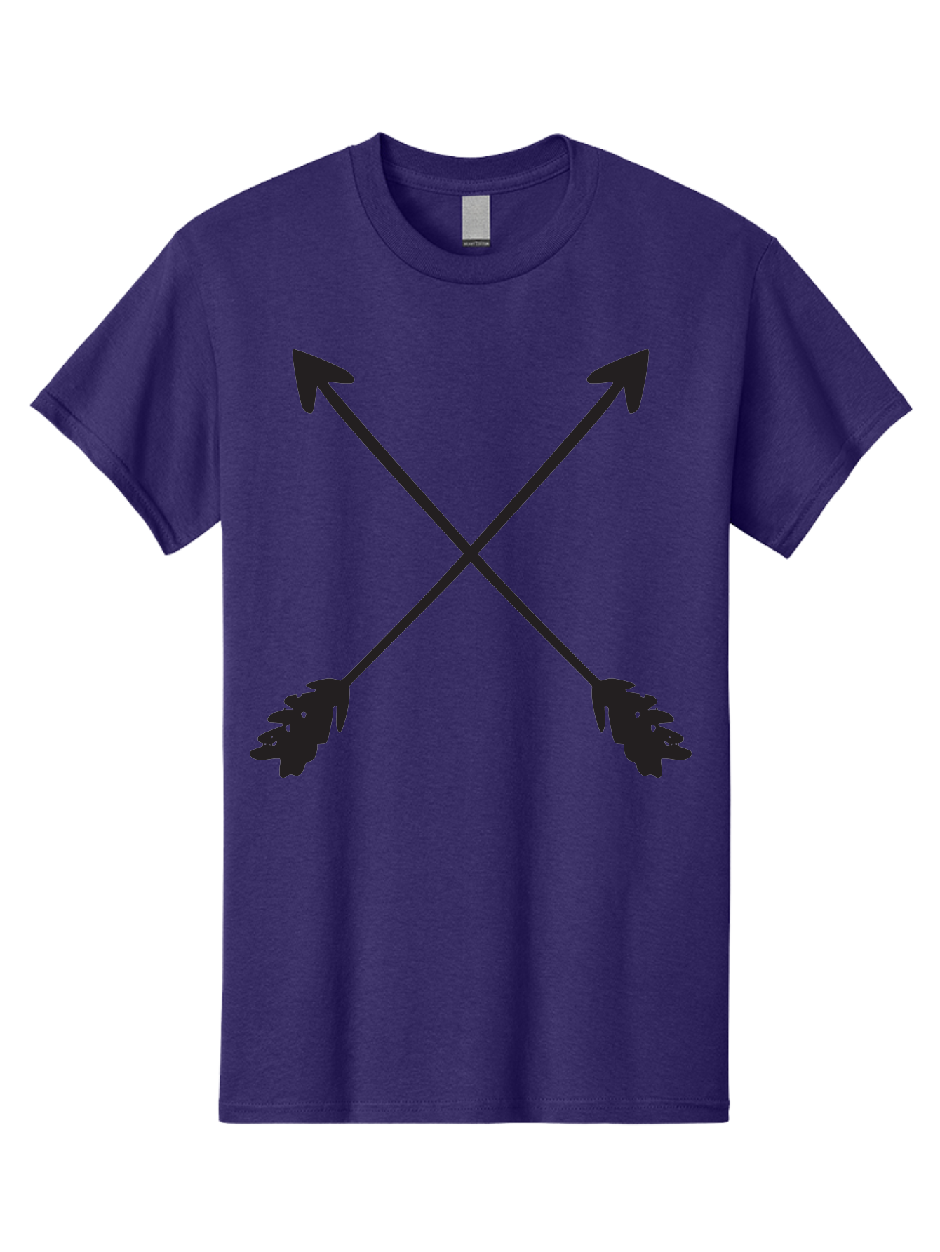 Crossed-Arrows Men'S Graphic Tee, 100% Cotton, Comfortable Casual Summer Wear, Machine Washable, Crossed Arrows, Arrow Symbol, Bold Graphics, Graphic Design Elements, Minimalist Art, Symbol Design, Vector Graphics Aac617