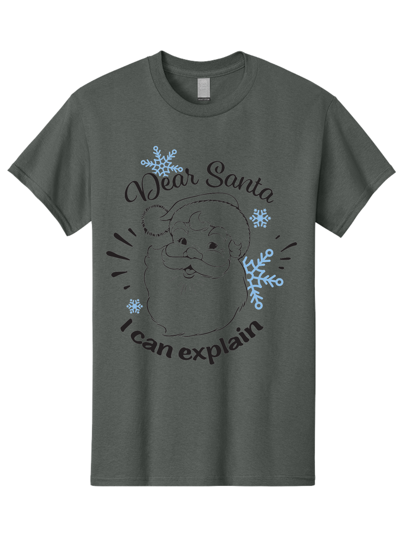 Dear-Santa-I-Can-Explain-1 Men'S Graphic Tee, 100% Cotton, Comfortable Casual Summer Wear, Machine Washable, Santa Claus Illustration, Christmas Humor, Festive Design, Holiday Joke, Naughty List, Xmas Gift, Funny Quote, Jolly Old Elf Aac629