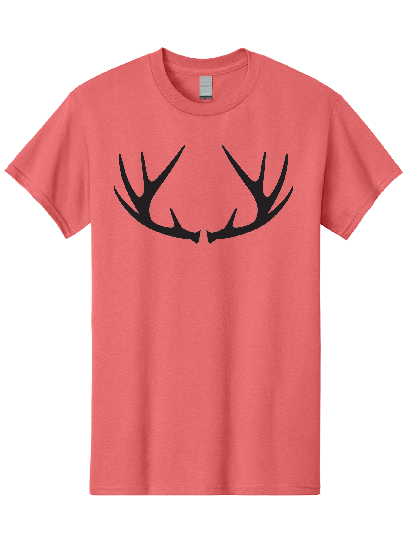 Deer-Antlers-1 Men'S Graphic Tee, 100% Cotton, Comfortable Casual Summer Wear, Machine Washable, Deer Antlers, Hunting, Wildlife, Outdoor Gear, Hunting Trophies, Animal Silhouettes, Forest Life Aac638