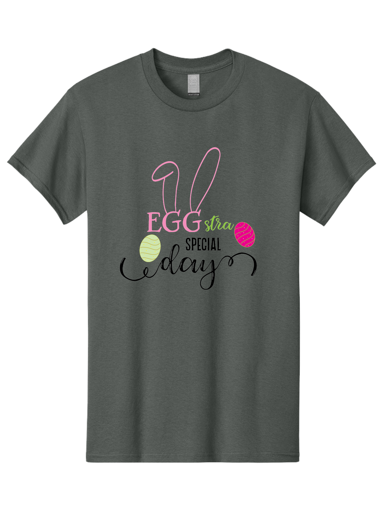 Eggstra-Special-Day Men'S Graphic Tee, 100% Cotton, Comfortable Casual Summer Wear, Machine Washable, Easter Eggs, Bunny Ears, Easter Celebration, Springtime Festivities, Holiday Graphics, Easter-Themed Decor, Festive Eggs, Easter Egg Hunt Aac684