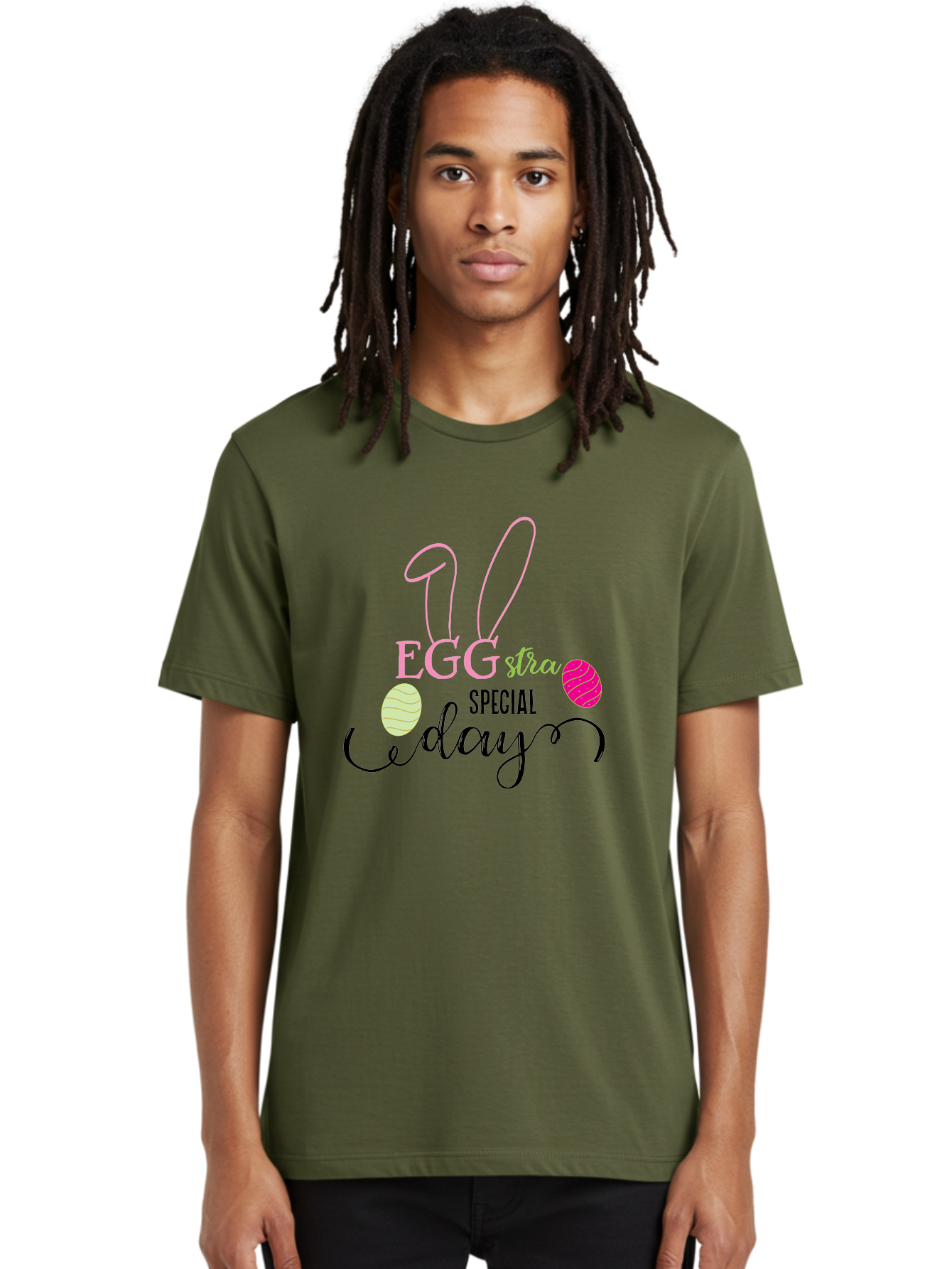 Eggstra-Special-Day Men'S Graphic Tee, 100% Cotton, Comfortable Casual Summer Wear, Machine Washable, Easter Eggs, Bunny Ears, Easter Celebration, Springtime Festivities, Holiday Graphics, Easter-Themed Decor, Festive Eggs, Easter Egg Hunt Aac684