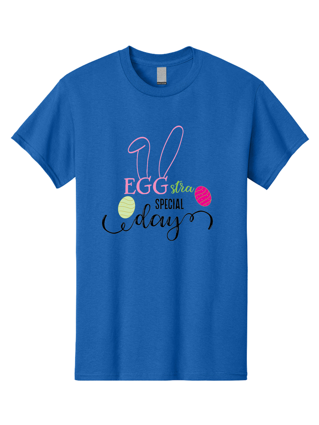 Eggstra-Special-Day Men'S Graphic Tee, 100% Cotton, Comfortable Casual Summer Wear, Machine Washable, Easter Eggs, Bunny Ears, Easter Celebration, Springtime Festivities, Holiday Graphics, Easter-Themed Decor, Festive Eggs, Easter Egg Hunt Aac684