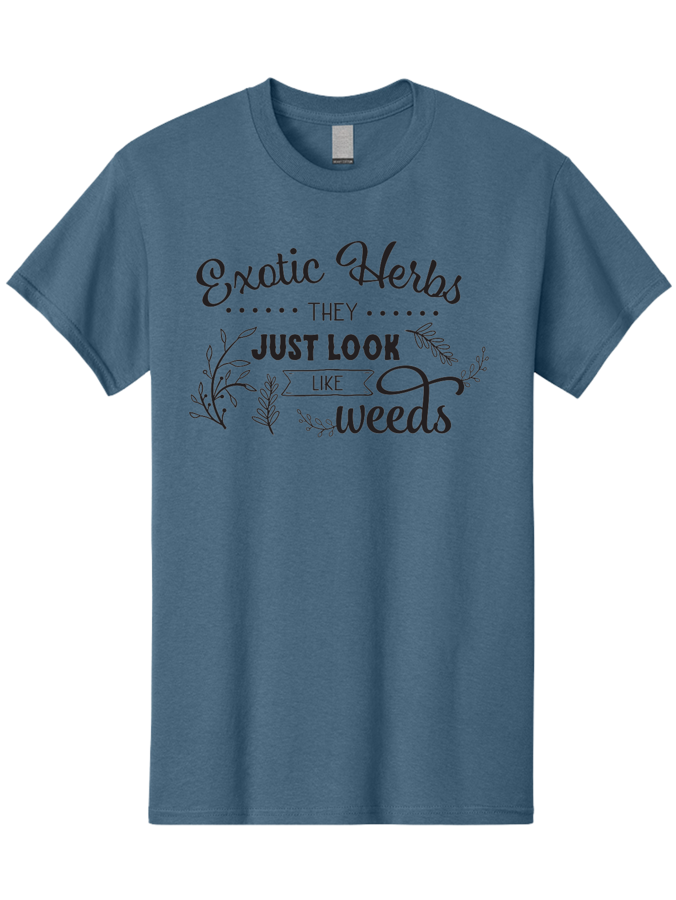 Exotic-Herbs Men'S Graphic Tee, 100% Cotton, Comfortable Casual Summer Wear, Machine Washable, Exotic Herbs, Herbal Remedies, Natural Healing, Medicinal Plants, Botanical Art, Typography Design, Herb Gardening, Wellness Products Aac697