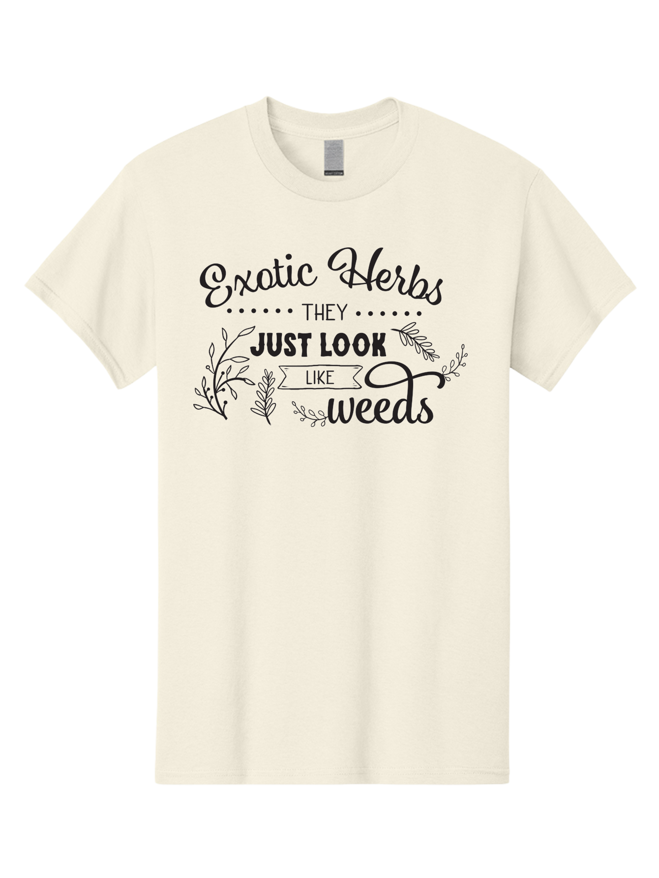 Exotic-Herbs Men'S Graphic Tee, 100% Cotton, Comfortable Casual Summer Wear, Machine Washable, Exotic Herbs, Herbal Remedies, Natural Healing, Medicinal Plants, Botanical Art, Typography Design, Herb Gardening, Wellness Products Aac697