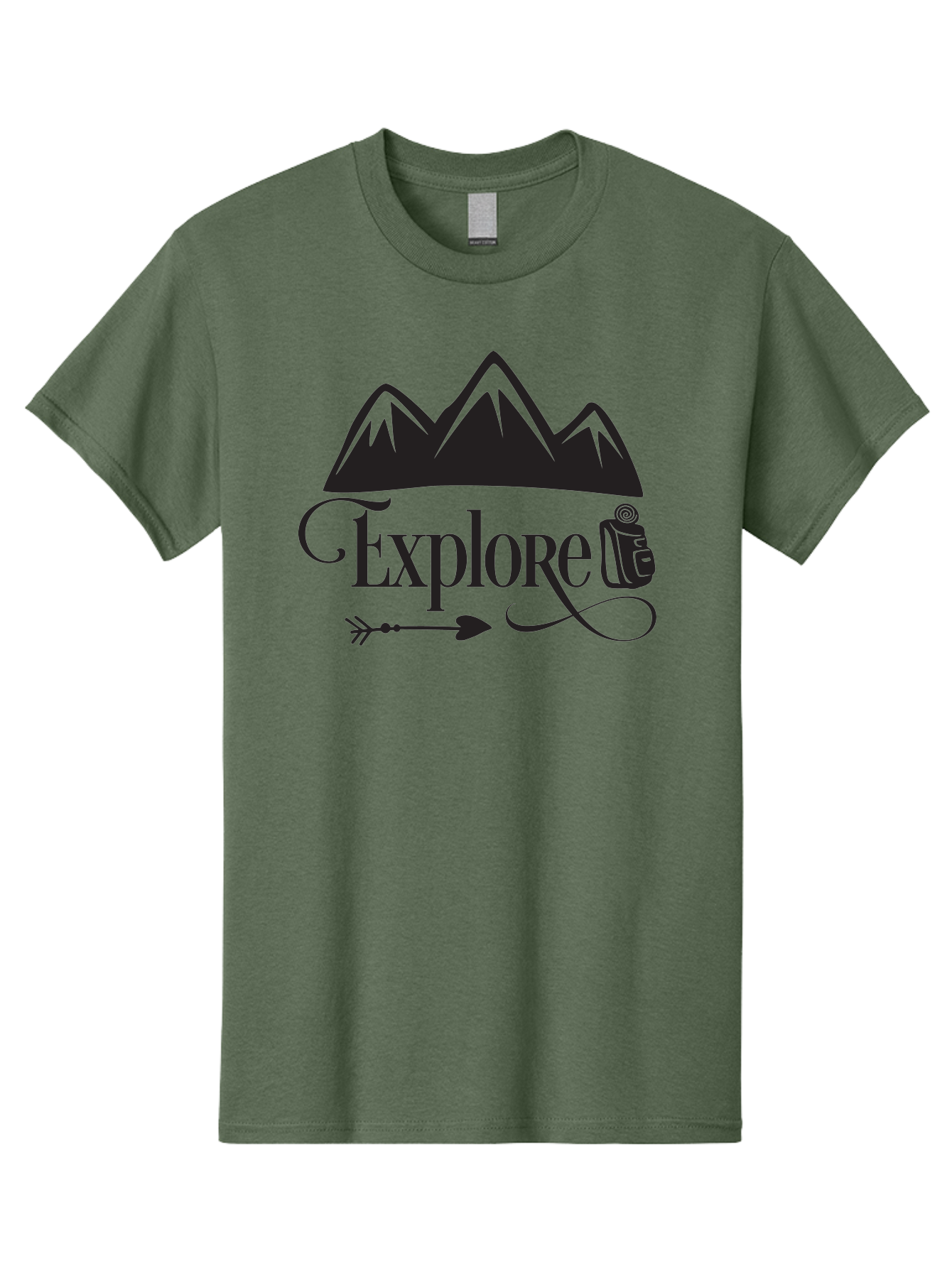 Explored Men'S Graphic Tee, 100% Cotton, Comfortable Casual Summer Wear, Machine Washable, Explore, Adventure, Travel, Mountains, Tourism, Expedition, Discovery, Wanderlust, Adventure Travel, Exploration Aac698