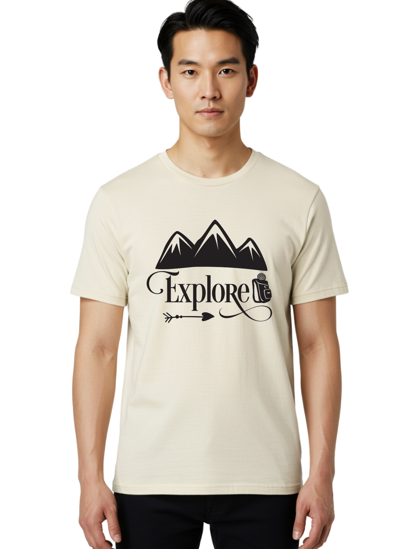 Explored Men'S Graphic Tee, 100% Cotton, Comfortable Casual Summer Wear, Machine Washable, Explore, Adventure, Travel, Mountains, Tourism, Expedition, Discovery, Wanderlust, Adventure Travel, Exploration Aac698