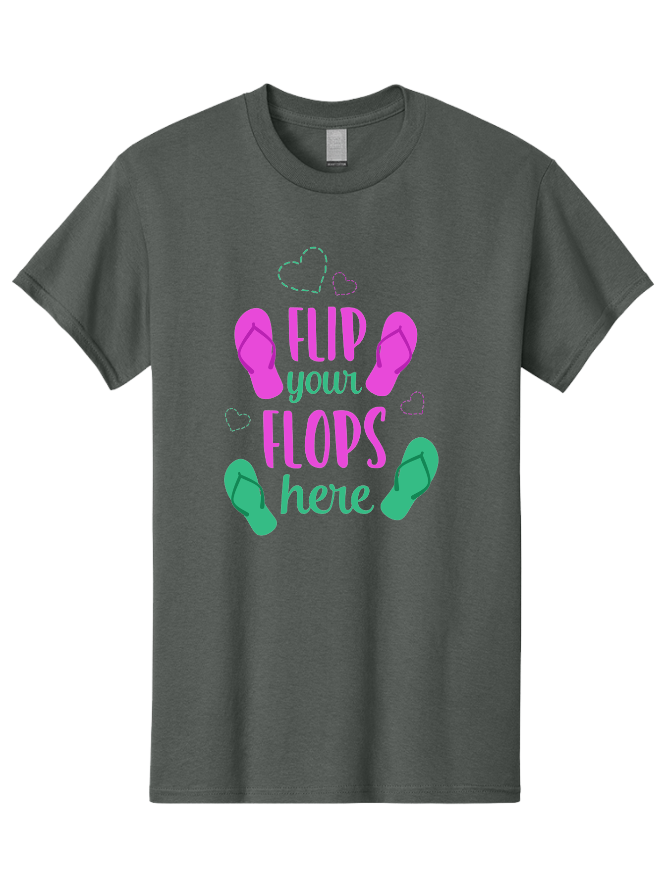Flip-Flops Men'S Graphic Tee, 100% Cotton, Comfortable Casual Summer Wear, Machine Washable, Flip Flops, Summer Vibes, Beachwear, Tropical Style, Fashion Accessories, Playful Design, Casual Footwear, Vacation Mode, Fun Graphics Aac719