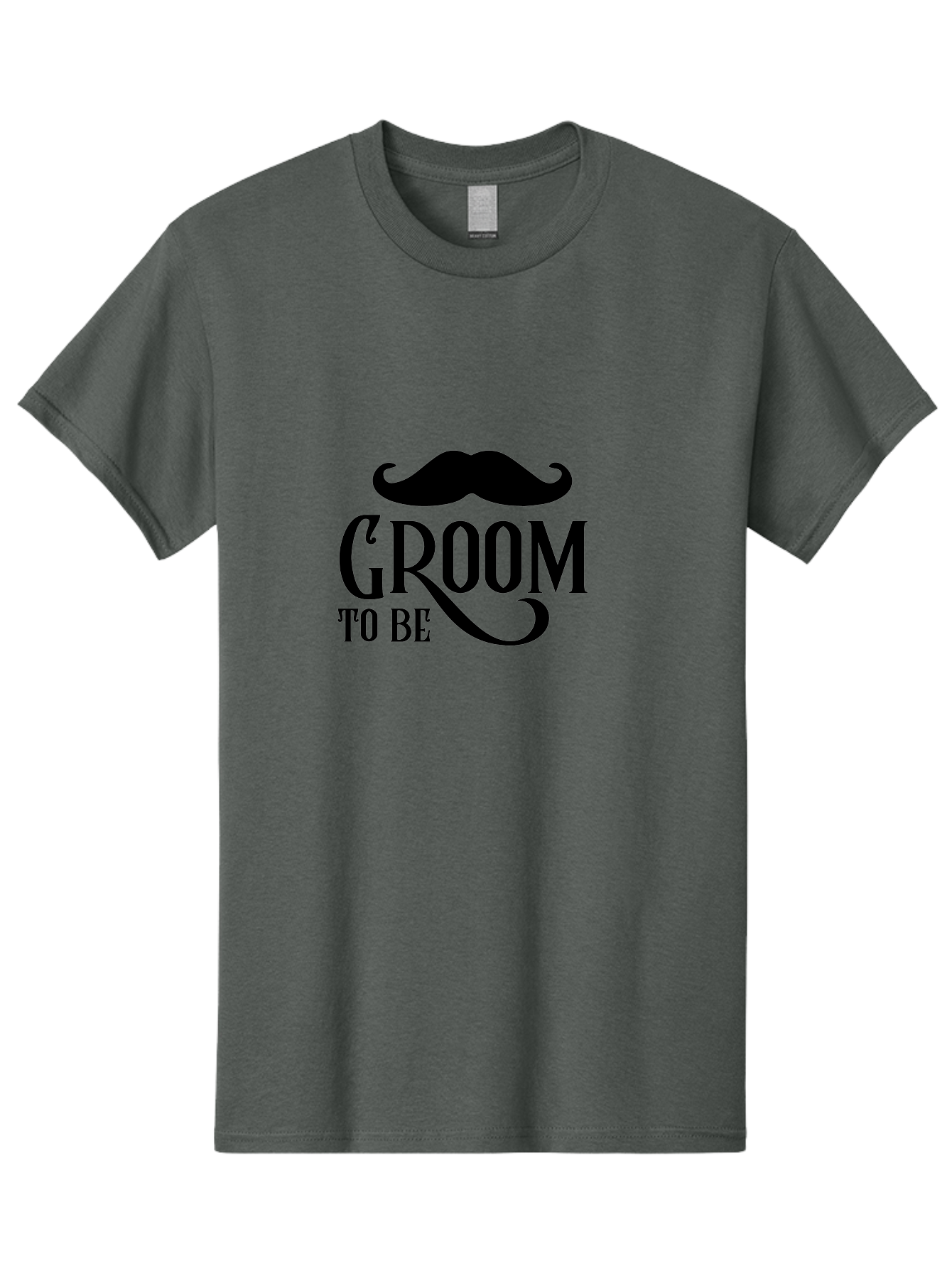 Groom-To-Be Men'S Graphic Tee, 100% Cotton, Comfortable Casual Summer Wear, Machine Washable, Groom To Be, Wedding Decoration, Stylish Mustache, Groom Accessories, Black Typography, Elegant Design, Wedding Planning Aac779