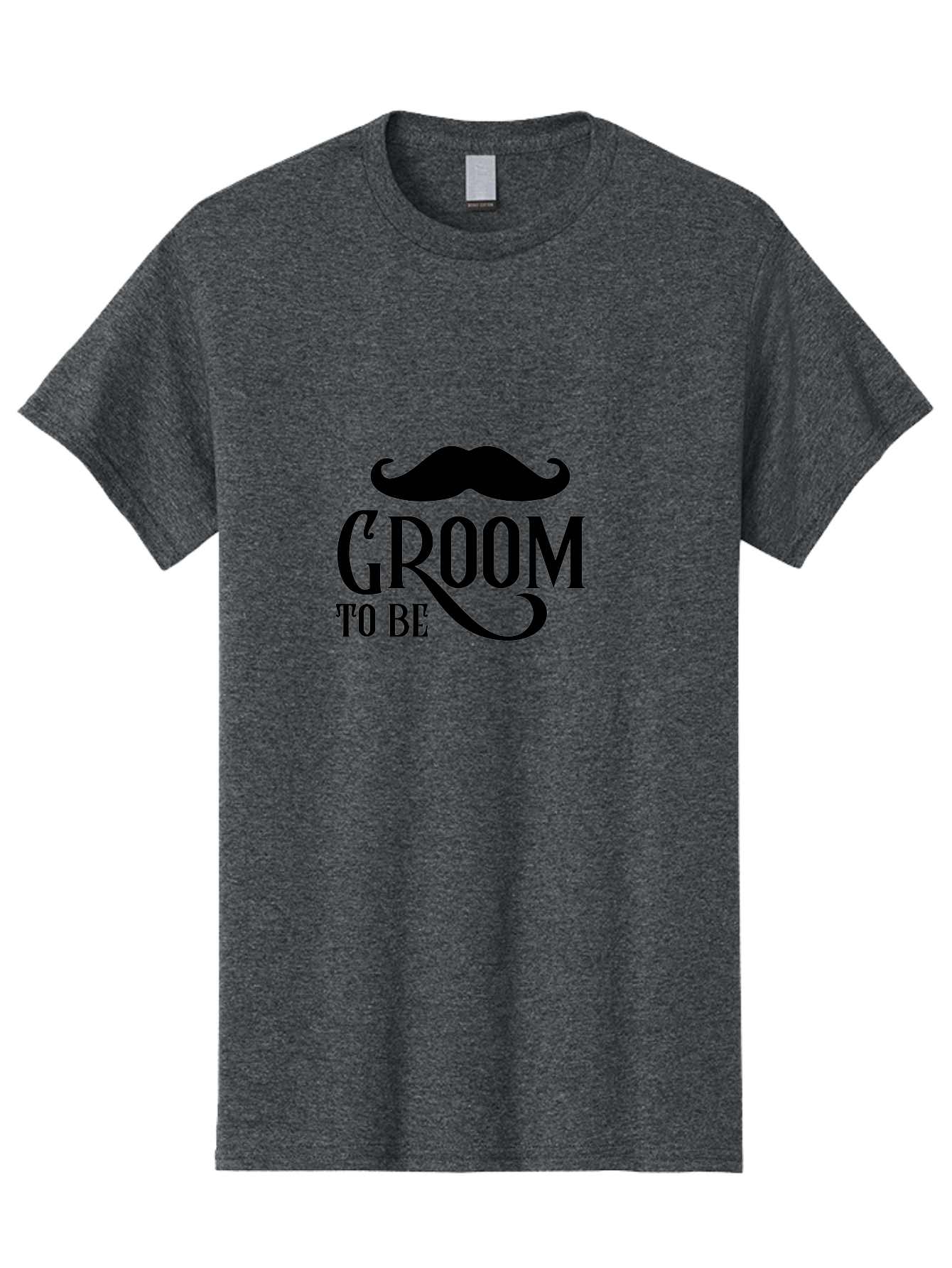 Groom-To-Be Men'S Graphic Tee, 100% Cotton, Comfortable Casual Summer Wear, Machine Washable, Groom To Be, Wedding Decoration, Stylish Mustache, Groom Accessories, Black Typography, Elegant Design, Wedding Planning Aac779