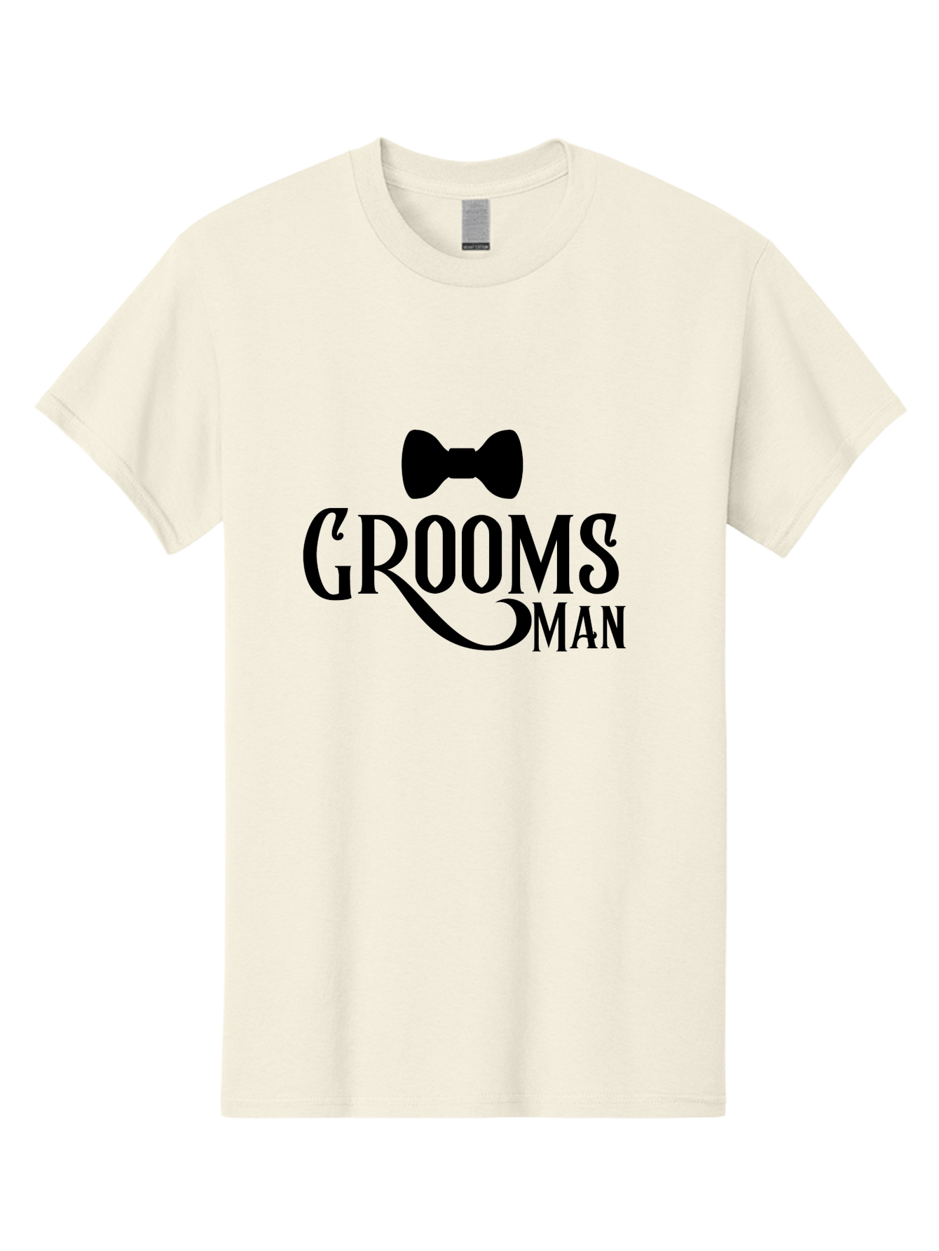 Groomsman Men'S Graphic Tee, 100% Cotton, Comfortable Casual Summer Wear, Machine Washable, Groomsman, Bow Tie, Wedding Party, Best Man, Stylish Men, Wedding Accessories, Formal Wear, Groomsmen Gifts Aac780