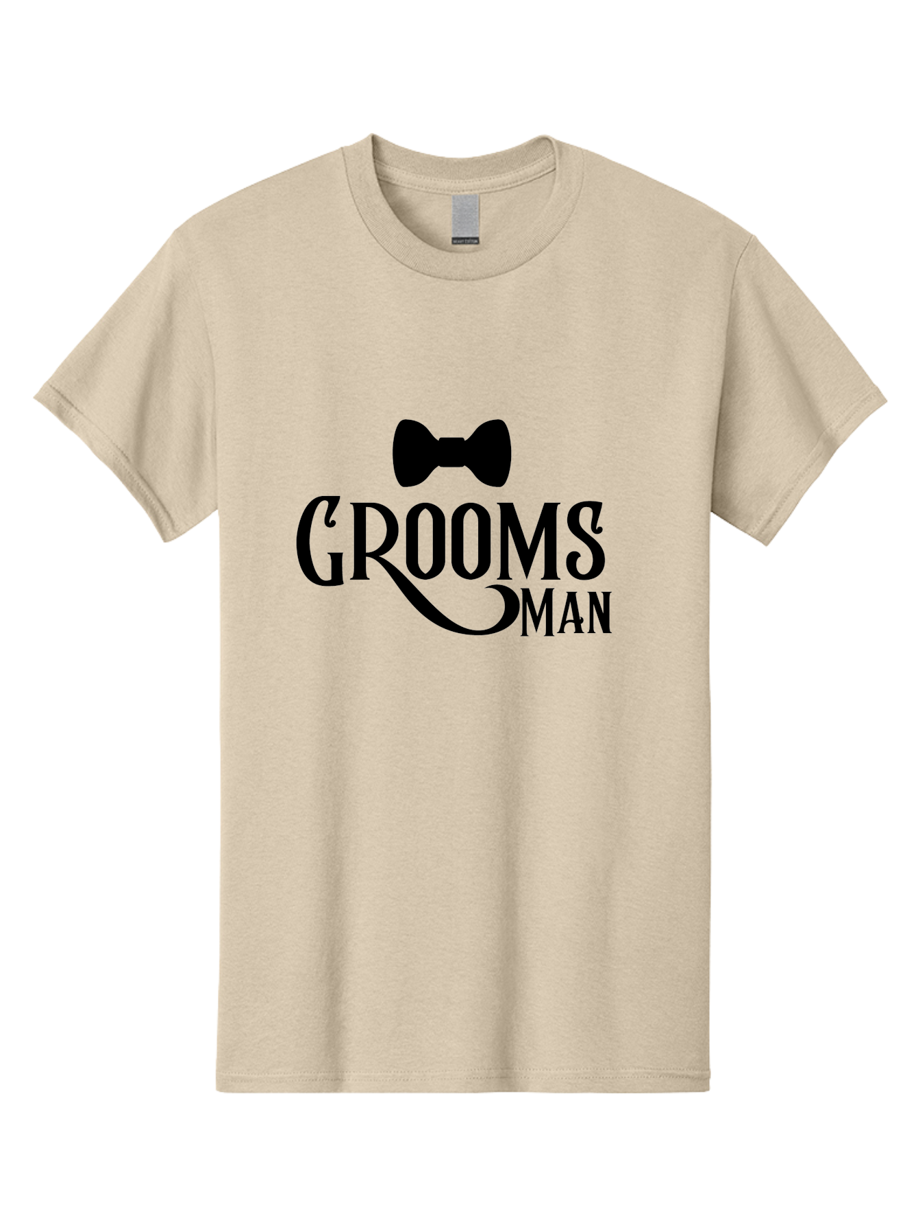 Groomsman Men'S Graphic Tee, 100% Cotton, Comfortable Casual Summer Wear, Machine Washable, Groomsman, Bow Tie, Wedding Party, Best Man, Stylish Men, Wedding Accessories, Formal Wear, Groomsmen Gifts Aac780
