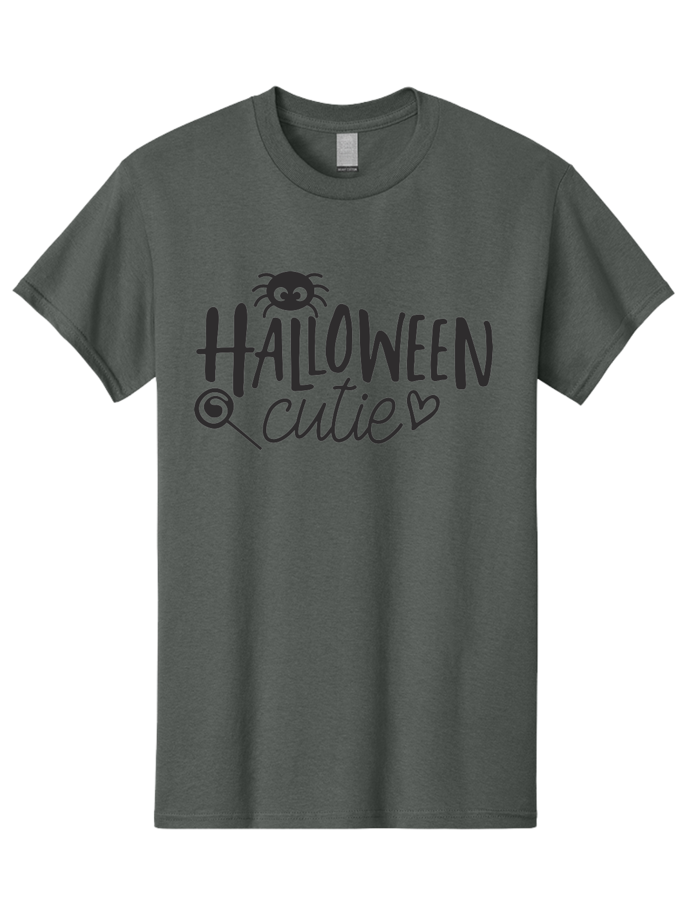 Halloween-Cutie Men'S Graphic Tee, 100% Cotton, Comfortable Casual Summer Wear, Machine Washable, Halloween Cutie, Cute Halloween, Halloween Design, Halloween Graphics, Halloween Typography, Halloween Text, Cute Halloween Text, Aac788