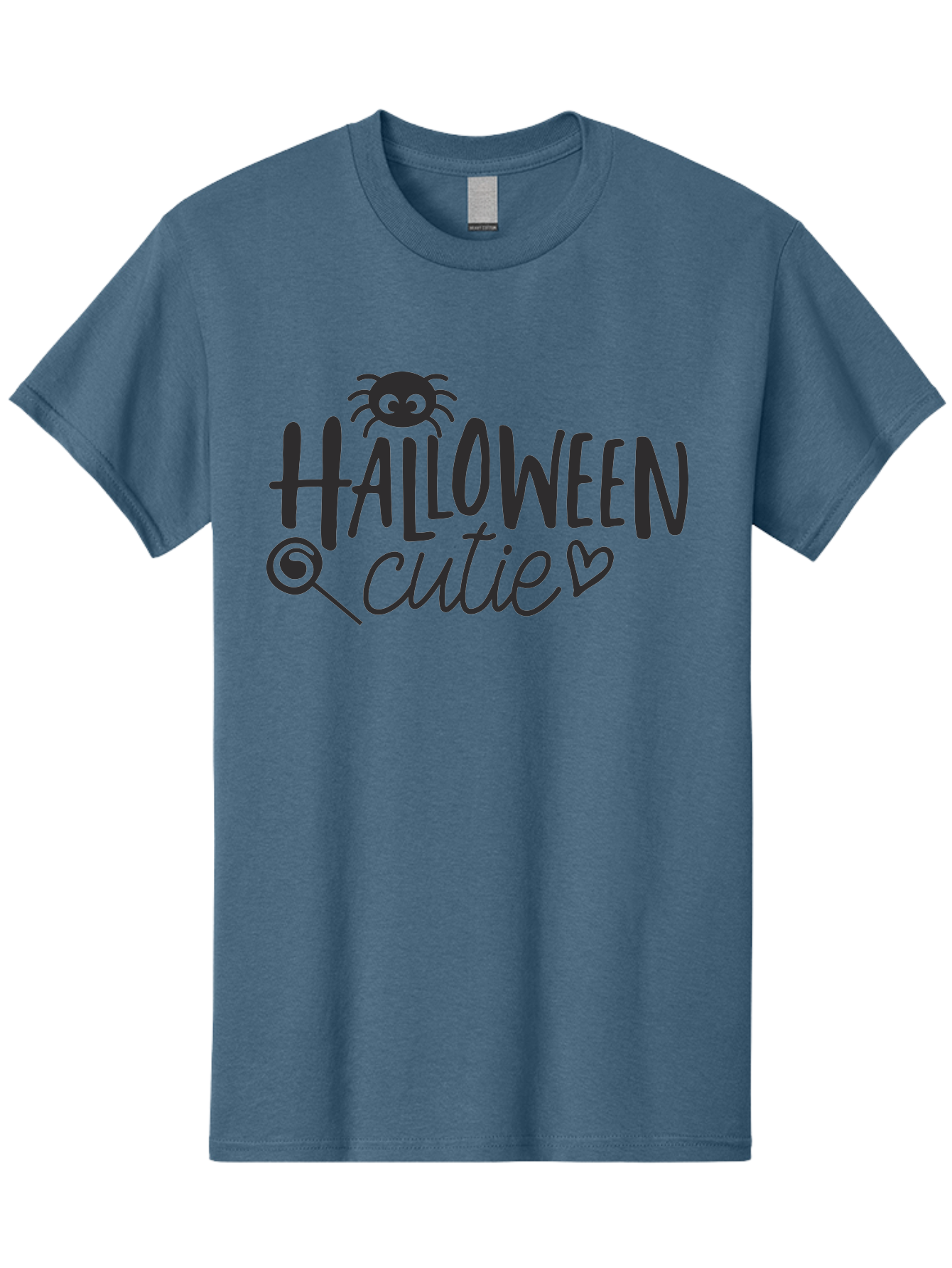 Halloween-Cutie Men'S Graphic Tee, 100% Cotton, Comfortable Casual Summer Wear, Machine Washable, Halloween Cutie, Cute Halloween, Halloween Design, Halloween Graphics, Halloween Typography, Halloween Text, Cute Halloween Text, Aac788