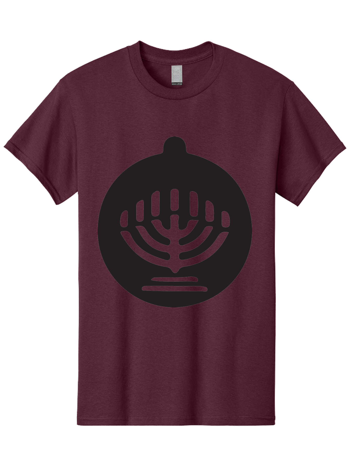 Hamsa-Menorah Men'S Graphic Tee, 100% Cotton, Comfortable Casual Summer Wear, Machine Washable, Hamsa And Menorah Symbol, Jewish Faith And Tradition, Protective Hamsa Hand, Seven-Branched Menorah, Faith And Spirituality, Cultural Heritage Aac789