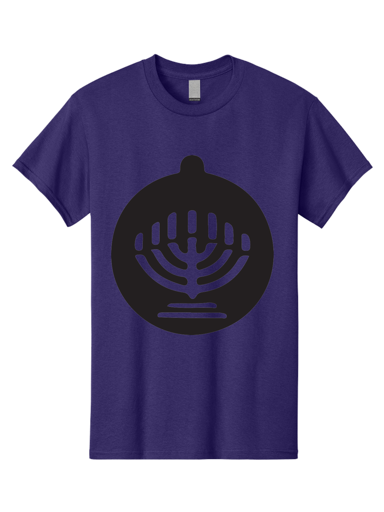 Hamsa-Menorah Men'S Graphic Tee, 100% Cotton, Comfortable Casual Summer Wear, Machine Washable, Hamsa And Menorah Symbol, Jewish Faith And Tradition, Protective Hamsa Hand, Seven-Branched Menorah, Faith And Spirituality, Cultural Heritage Aac789