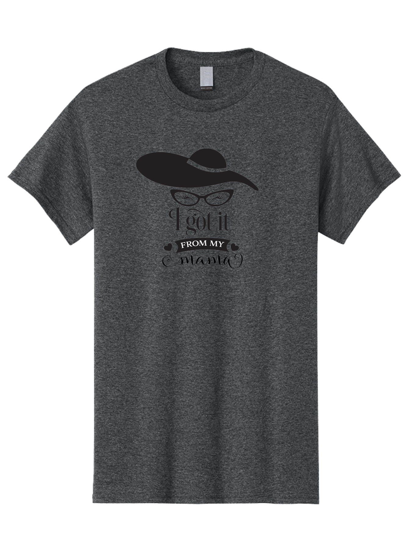 I-Got-It-From-My-Mama Men'S Graphic Tee, 100% Cotton, Comfortable Casual Summer Wear, Machine Washable, Funny Mama Quote, Humorous Mom Saying, I Got It From My Mama, Cute Mama Design, Mama Love, Mom Humor, Heartwarming Quote, Aac848