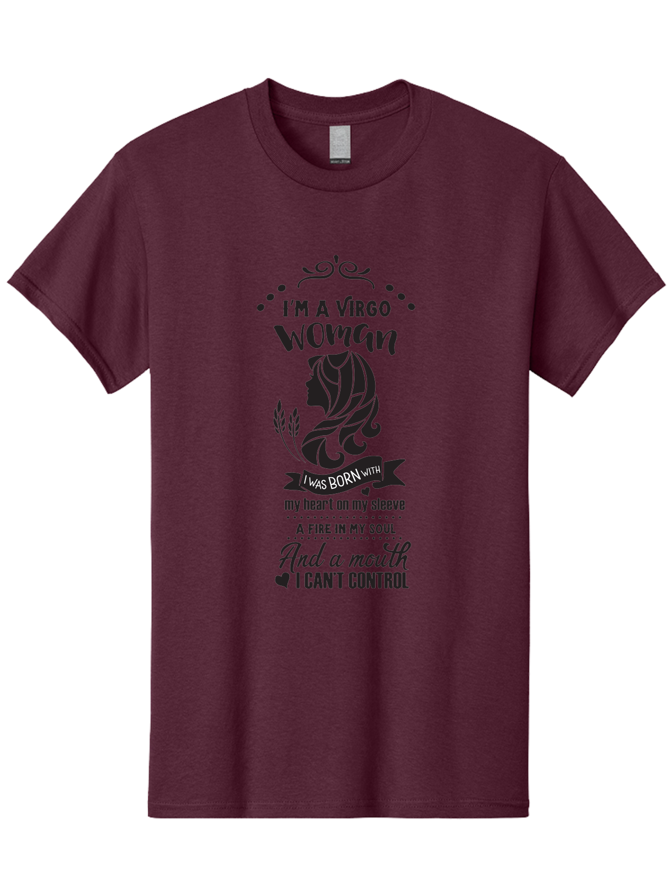 I-M-Virgo-Woman Men'S Graphic Tee, 100% Cotton, Comfortable Casual Summer Wear, Machine Washable, Virgo Woman, Astrological Sign, Zodiac Personality, Strong Female, Heart On Sleeve, Fire In Soul, Outspoken, Virgo Traits, Confident Woman, Aac869