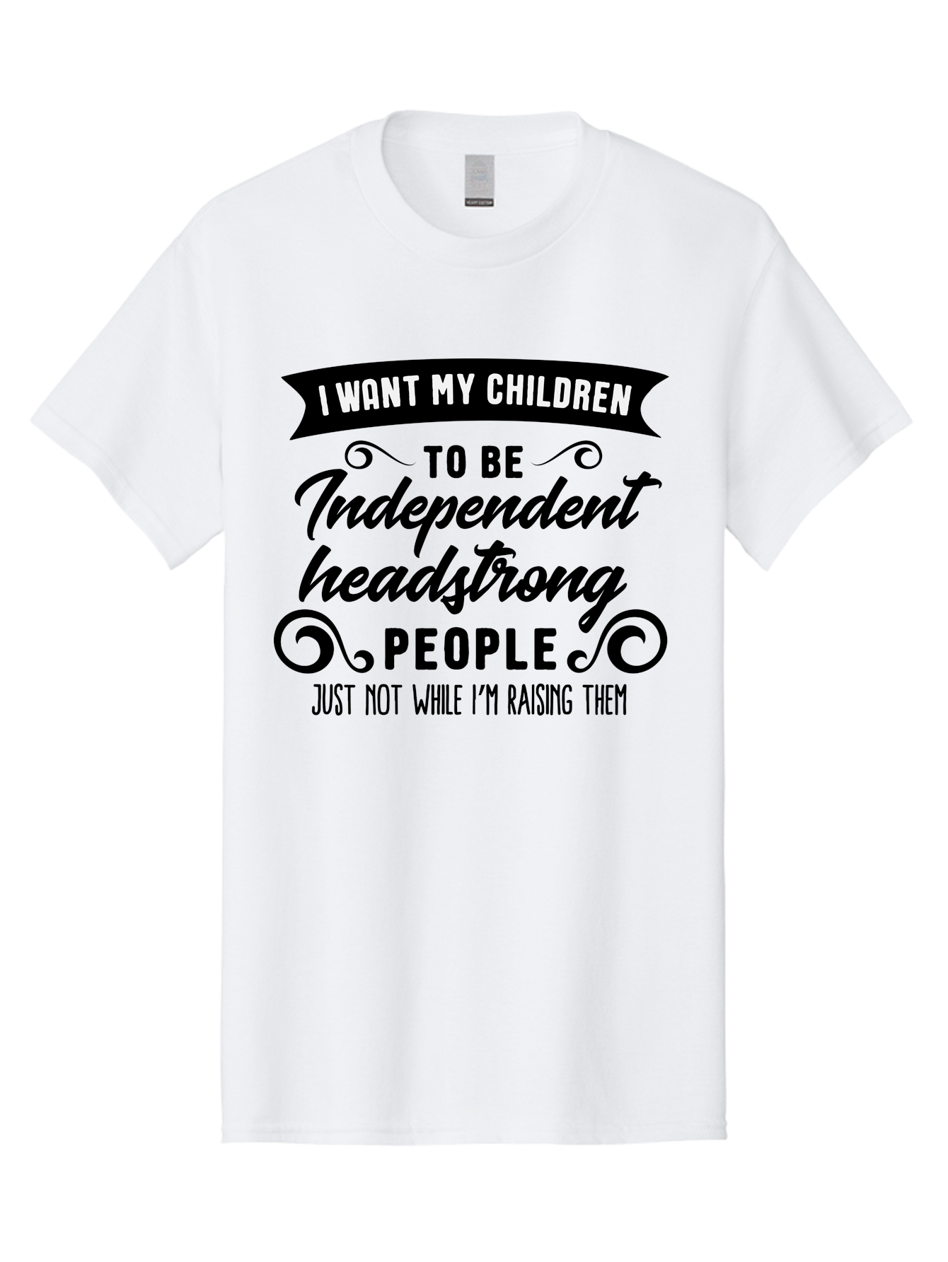 I-Want-My-Children Men'S Graphic Tee, 100% Cotton, Comfortable Casual Summer Wear, Machine Washable, Funny Parenting Quote, Humorous Saying, Parenting Humor, Raising Children, Independent Children, Headstrong Personality, Quirky Design Aac882