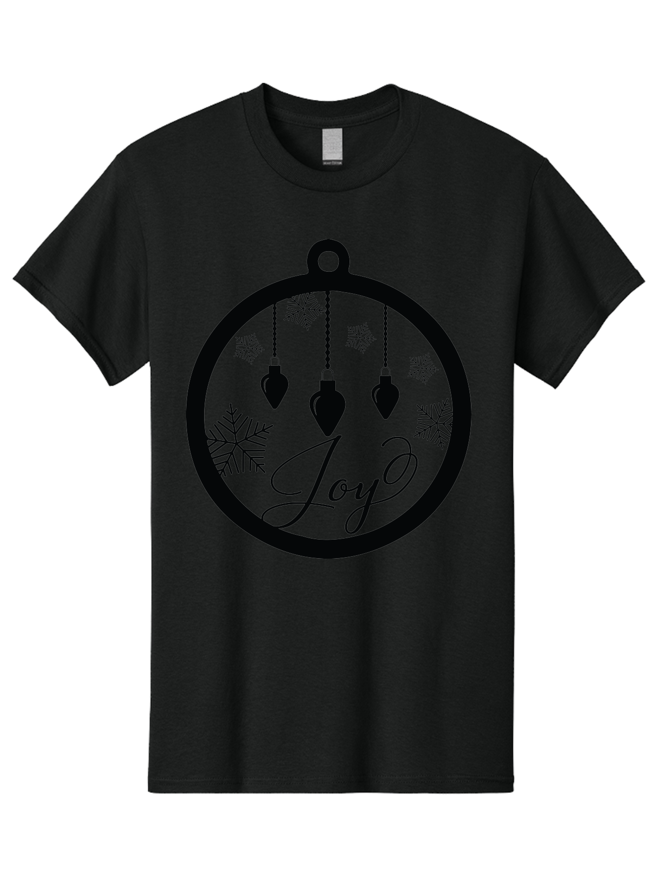 Joy-Ornament Men'S Graphic Tee, 100% Cotton, Comfortable Casual Summer Wear, Machine Washable, Christmas Ornaments, Hanging Decorations, Snowflakes, Festive Atmosphere, Joyful Feelings, Holiday Cheer, Winter Wonderland, Christmas Joy Aac910
