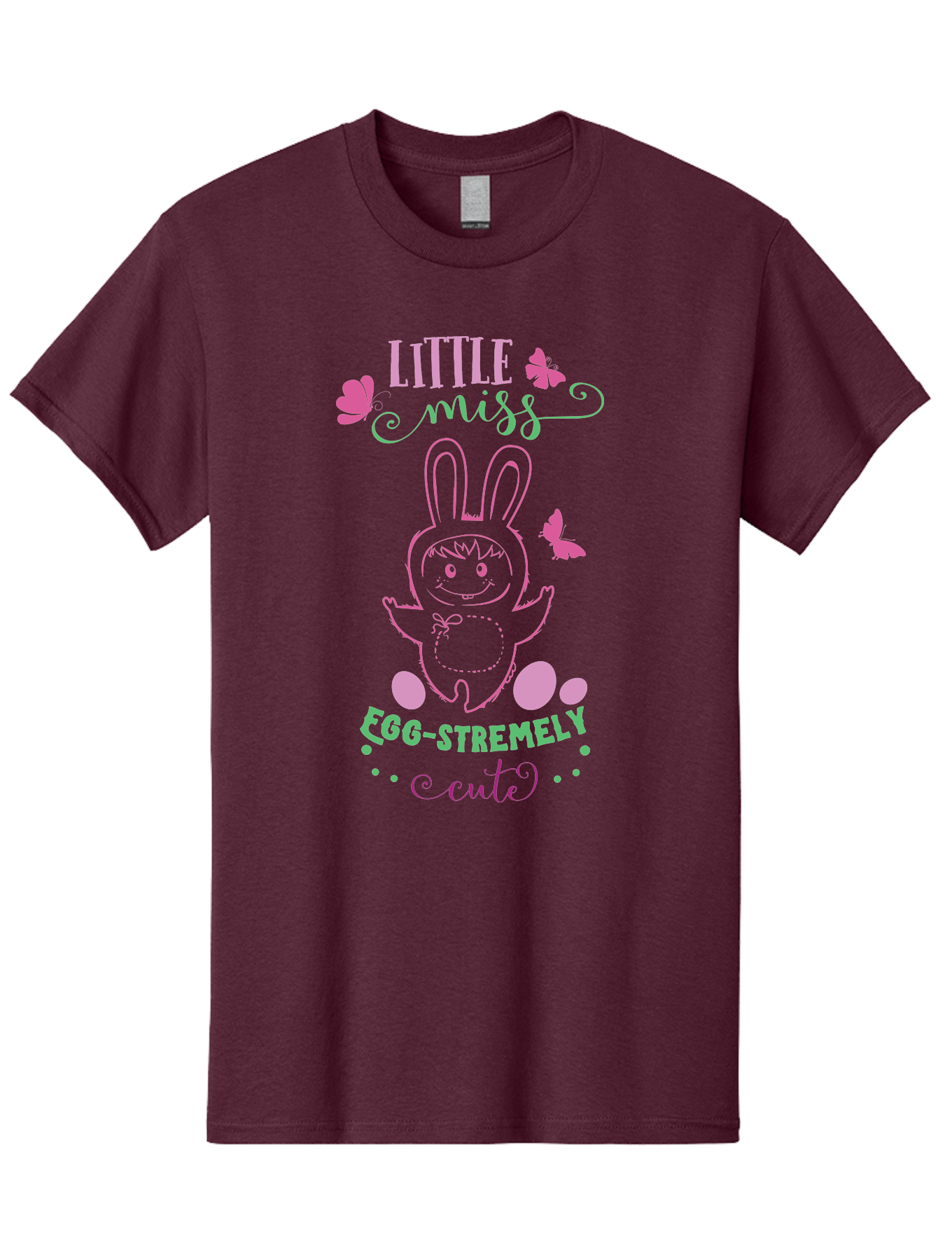 Little-Egg-Stra-Cute Men'S Graphic Tee, 100% Cotton, Comfortable Casual Summer Wear, Machine Washable, Easter Bunny, Cute Cartoon Character, Eggs-Travagant Design, Easter Eggs, Pastel Colors, Whimsical Illustration, Bunny Love, Spring Theme, Aac953