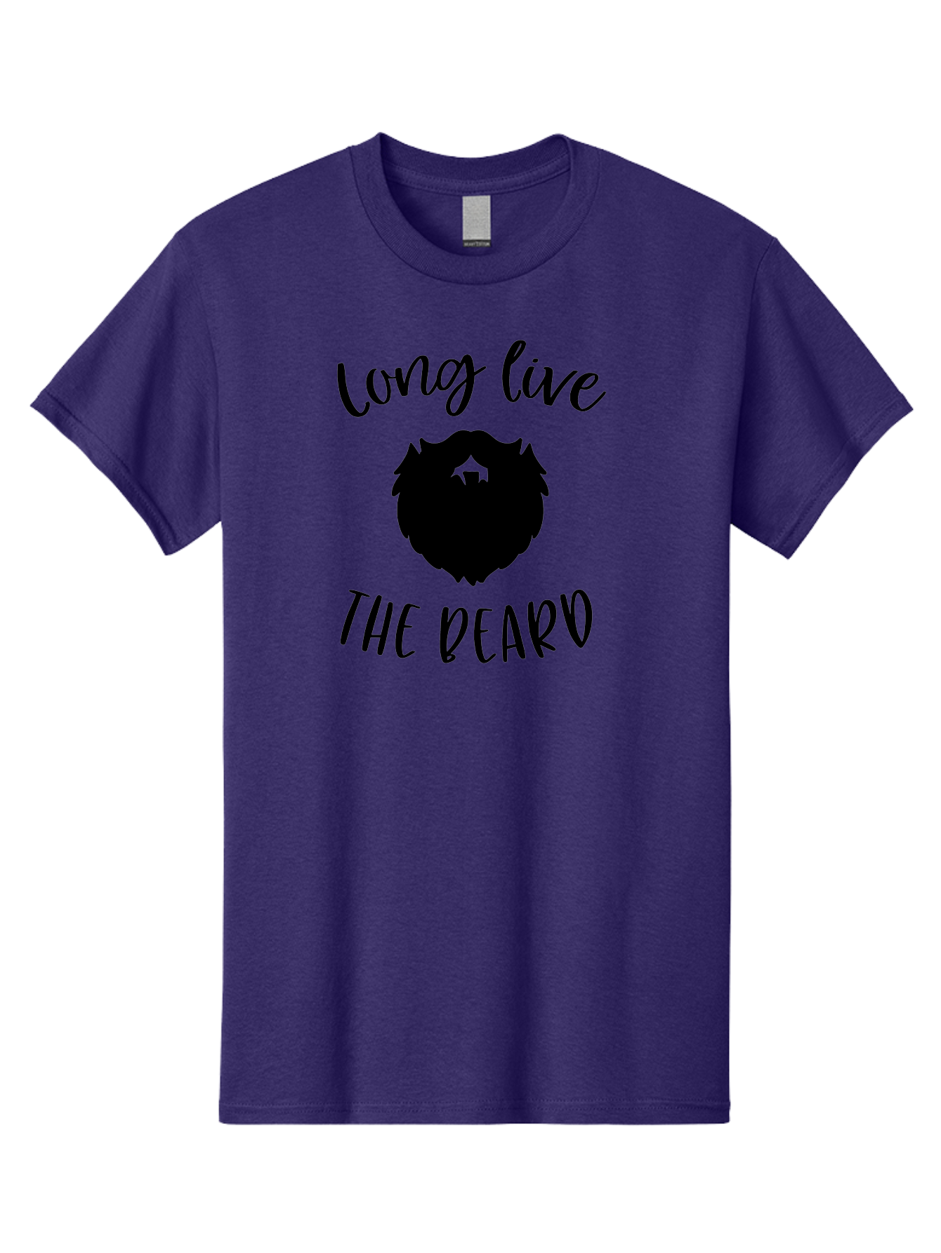 Long-Live-The-Beard Men'S Graphic Tee, 100% Cotton, Comfortable Casual Summer Wear, Machine Washable, Beard Logo, Hipster Culture, Stylish Design, Beard Appreciation, Long Live The Beard, Trendy Graphics, Modern Hipster, Fashionable Beards Aac965