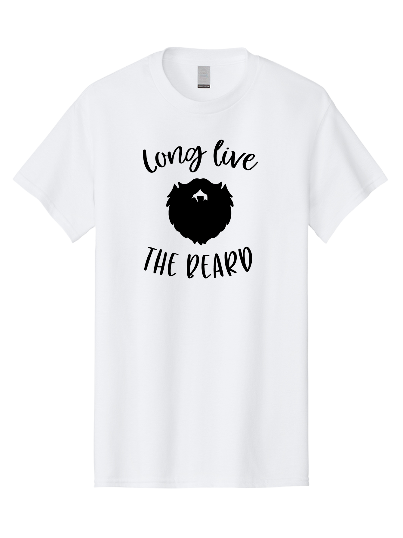 Long-Live-The-Beard Men'S Graphic Tee, 100% Cotton, Comfortable Casual Summer Wear, Machine Washable, Beard Logo, Hipster Culture, Stylish Design, Beard Appreciation, Long Live The Beard, Trendy Graphics, Modern Hipster, Fashionable Beards Aac965