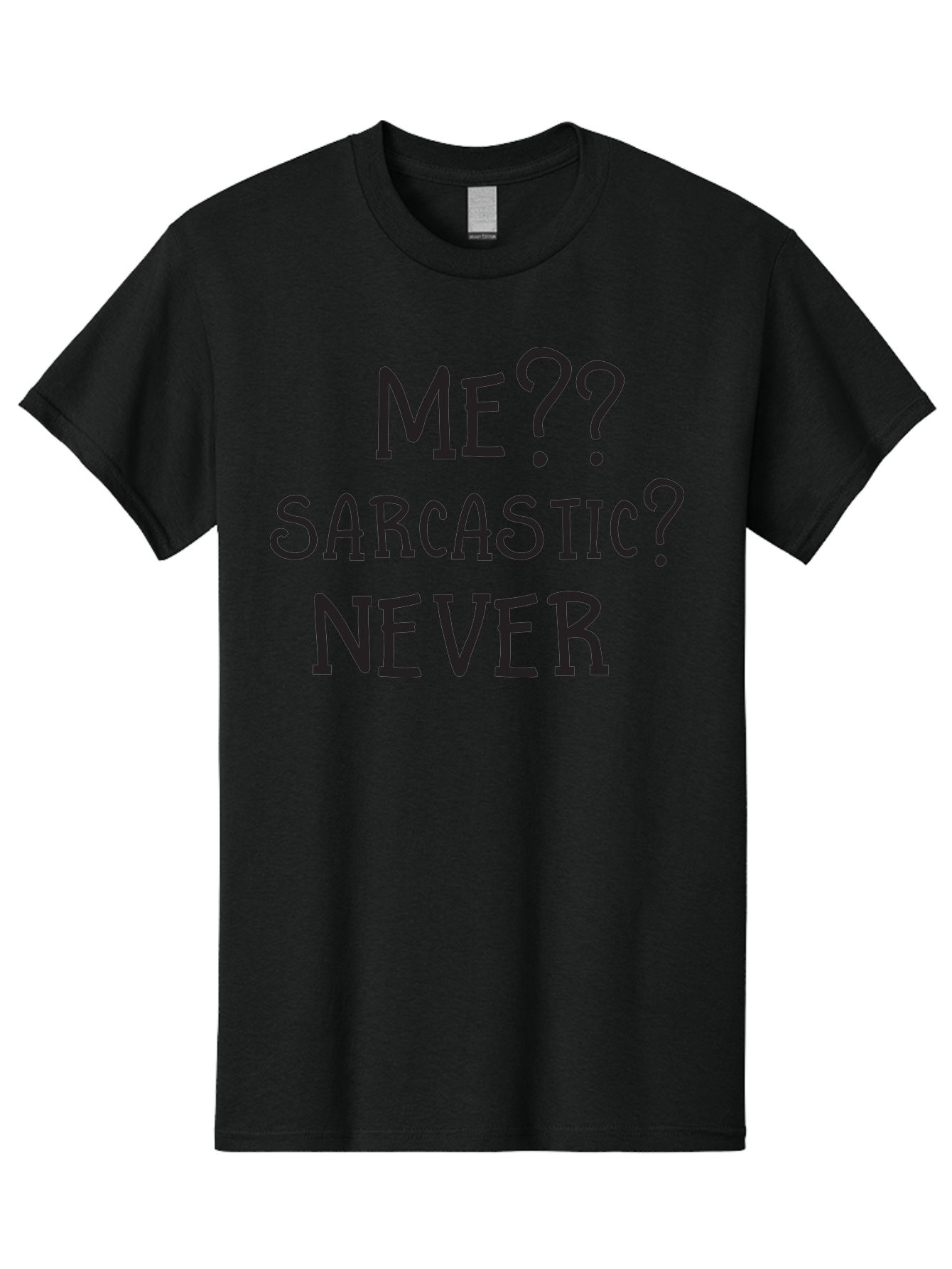 Me-Sarcastic-Never Men'S Graphic Tee, 100% Cotton, Comfortable Casual Summer Wear, Machine Washable, Sarcastic Humor, Funny Quotes, Witty Sayings, Sarcasm, Humor, Irony, Playful Jokes, Meme, Humoristic Expression Aac999
