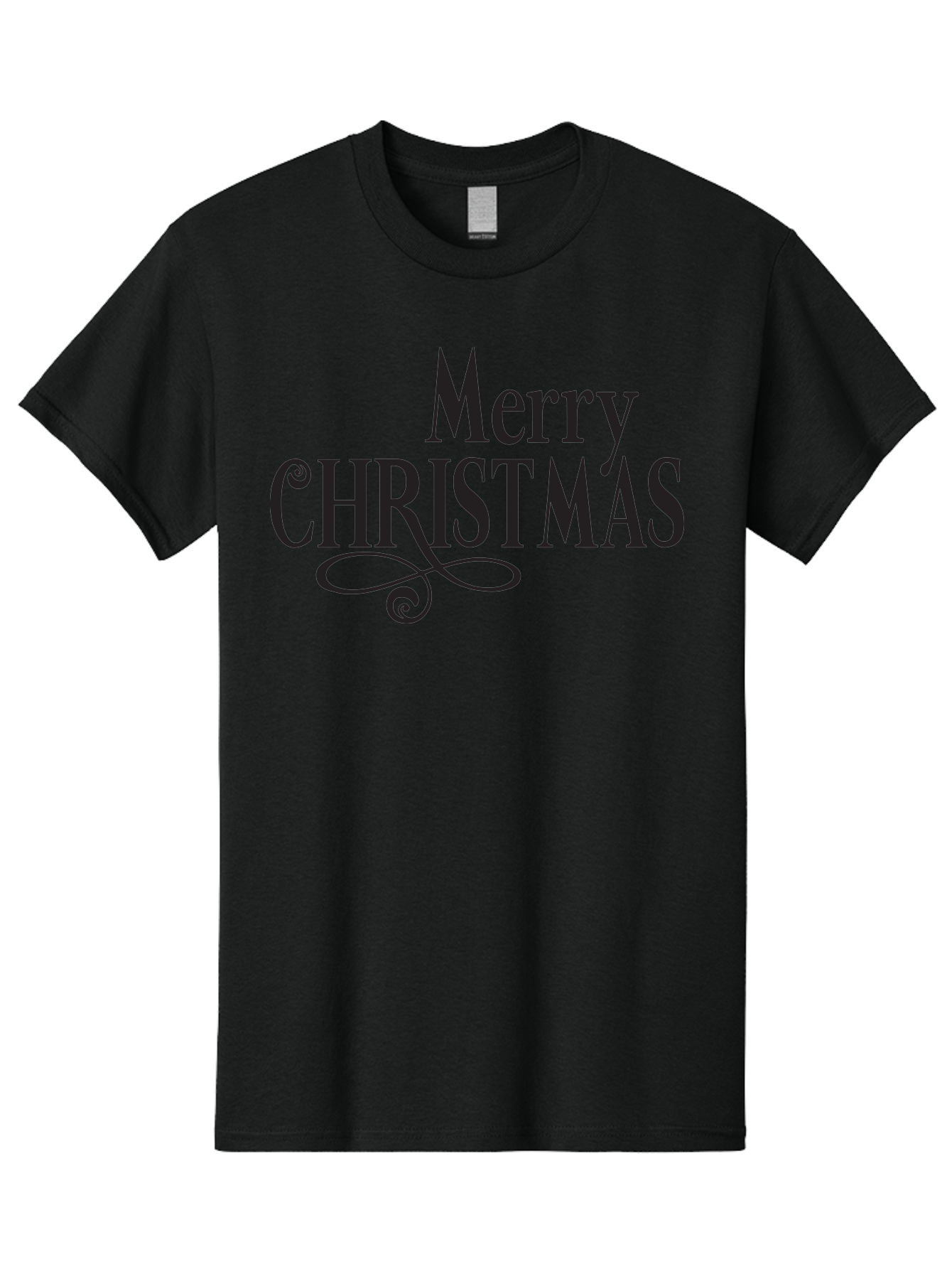 Merry-Christmas-1 Men'S Graphic Tee, 100% Cotton, Comfortable Casual Summer Wear, Machine Washable, Happy Holidays, Festive Greeting, Christmas Wishes, Holiday Season, Merry Christmas Message, Joyful Christmas, Christmas Card, Black Text Aad003