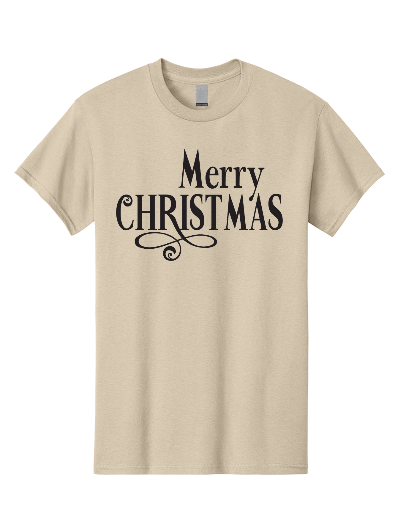 Merry-Christmas-1 Men'S Graphic Tee, 100% Cotton, Comfortable Casual Summer Wear, Machine Washable, Happy Holidays, Festive Greeting, Christmas Wishes, Holiday Season, Merry Christmas Message, Joyful Christmas, Christmas Card, Black Text Aad003